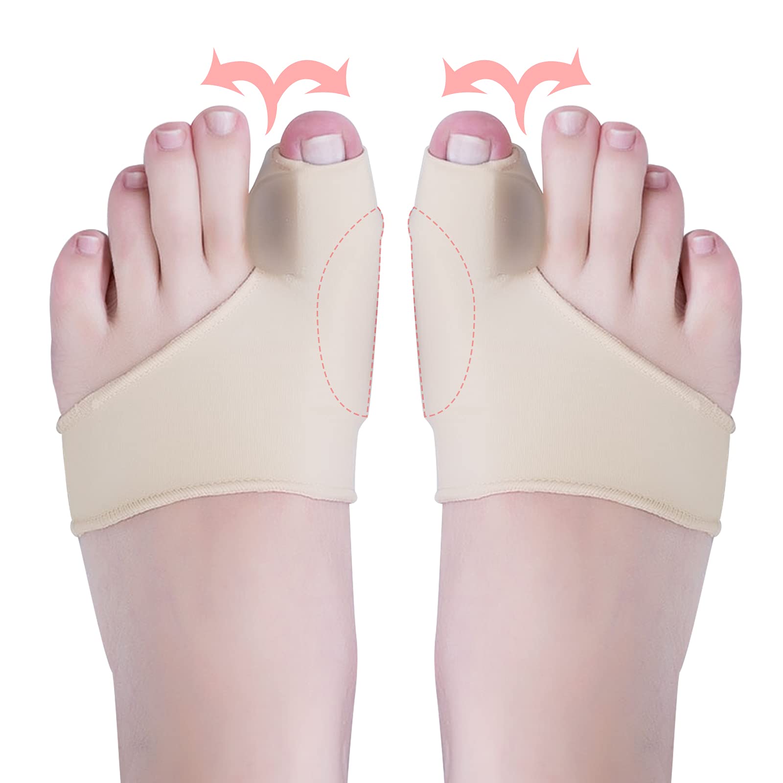 Bunion Corrector for Women, Toe Splints, Soft Gel Cushion Toe Spacers ...