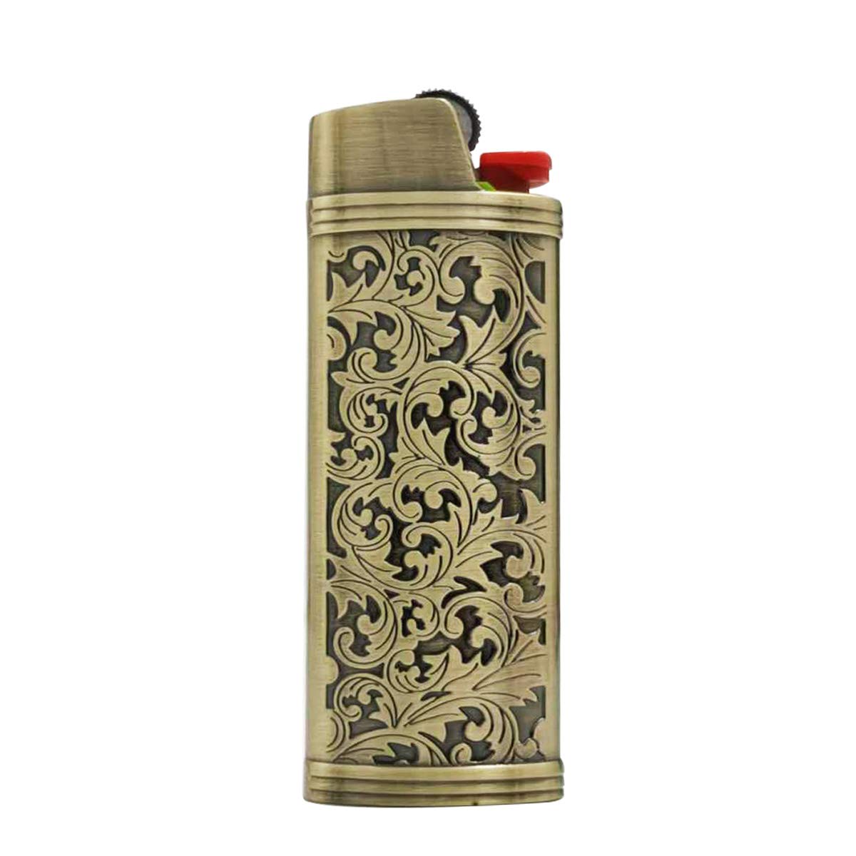  Lucklybestseller Lighter Case Cover Holder for BIC Full Size  Lighter (Gold) : Health & Household