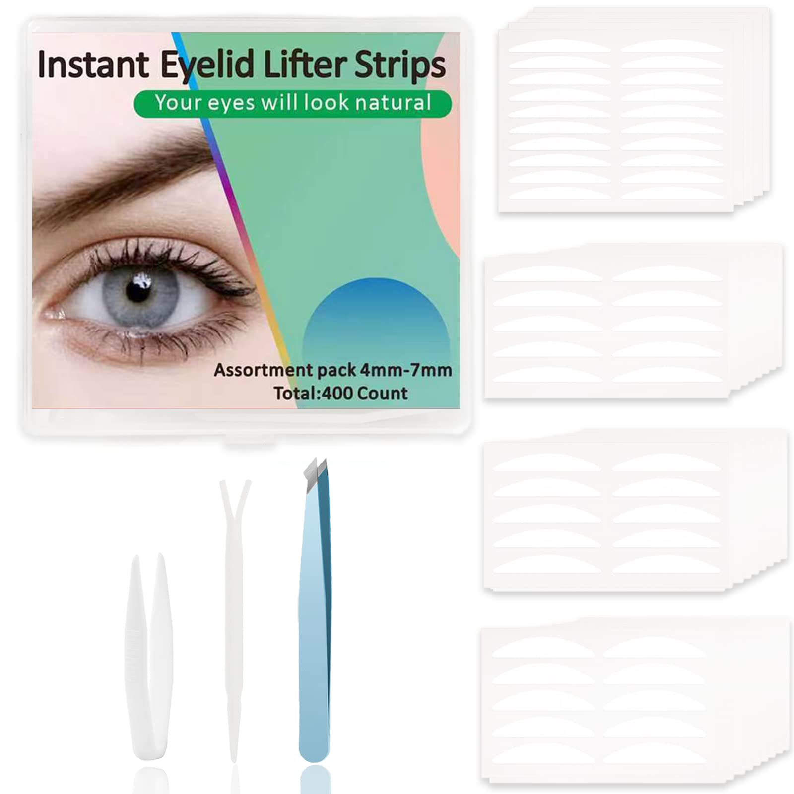 720pcs Eyelid Tape 3 Size Eyelid Lifter Strips Lids by Design Eyelid Tape  for Hooded Eyes Invisible Droopy Eyelid Lifter - Yahoo Shopping