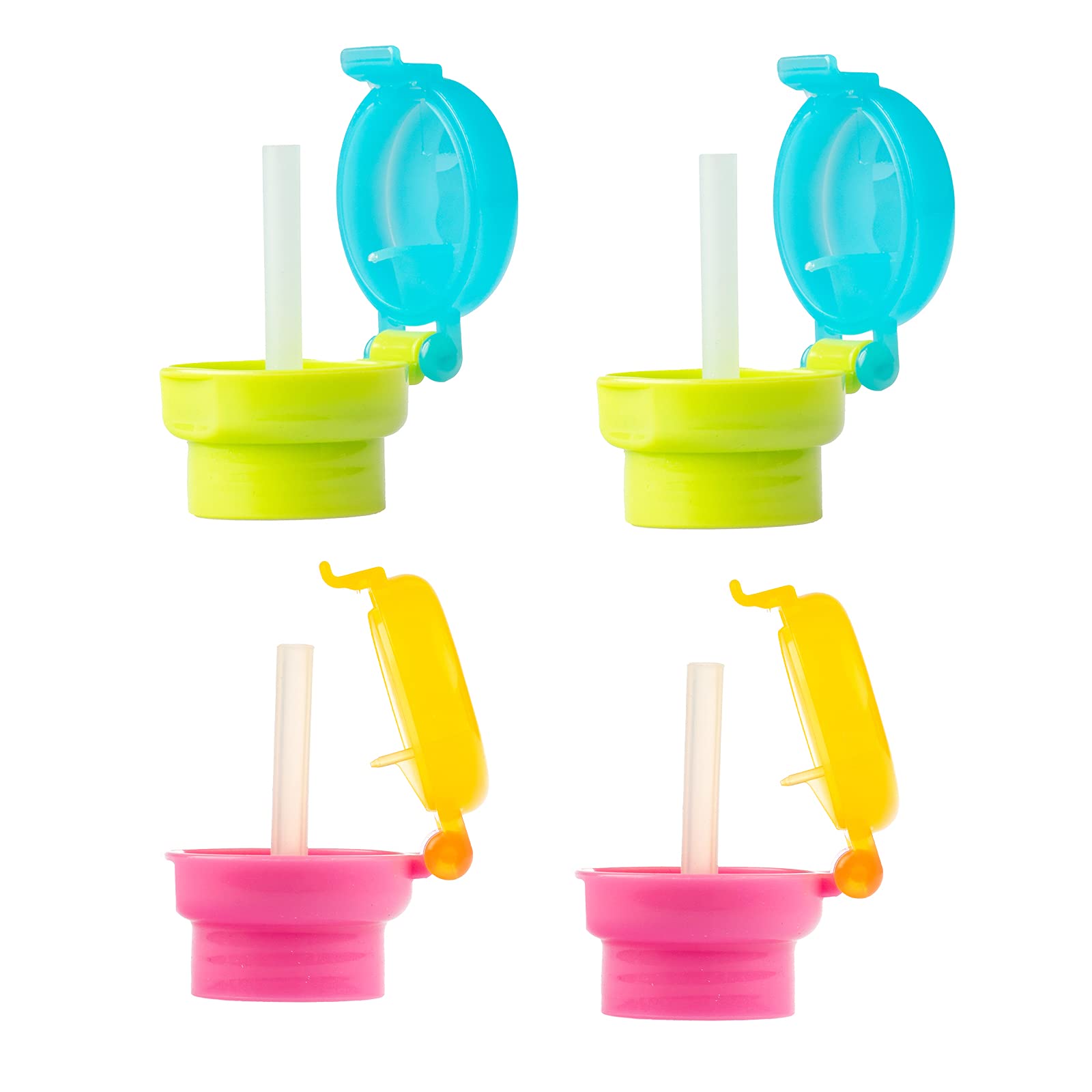 Toddler Bottle Caps With Drinking Tube Reusable Bottle Twist Cover