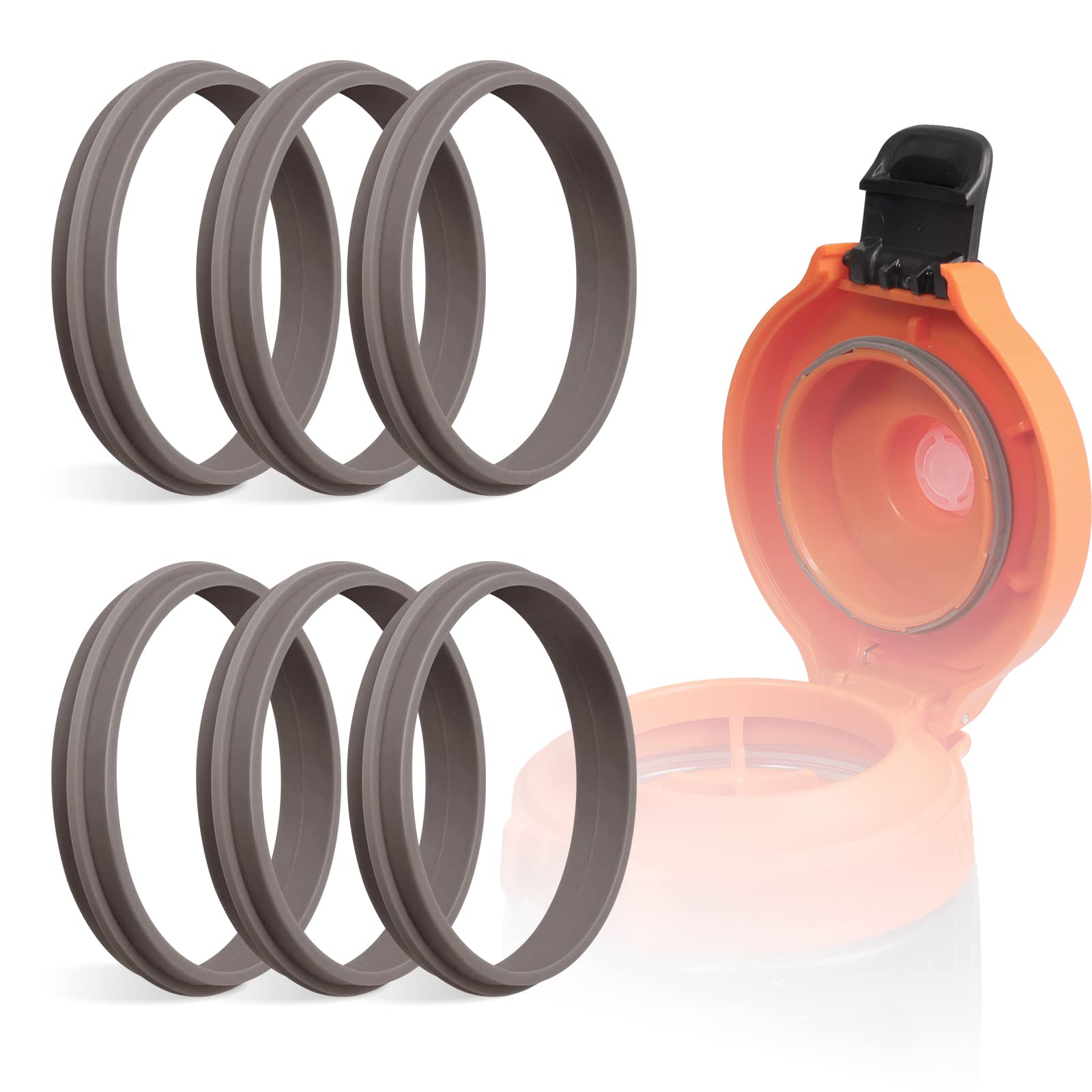 Replacement Gasket Compatible with Gatorade Water Bottle 4pcs Seal Ring  Replacement for Gatorade GX Pods Silicone Lid Seal for 30oz Gatorade GX Pods