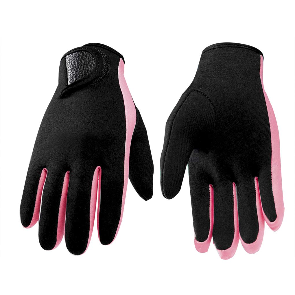Neoprene Wetsuit Gloves Super Stretch Diving Gloves 1.5mm Anti-slip Scuba  Surfing Swimming Snorkelling Gloves Sailing Kayaking Canoeing Watersports  Activities Thermal Gloves for Adults and Juniors Pink M for women