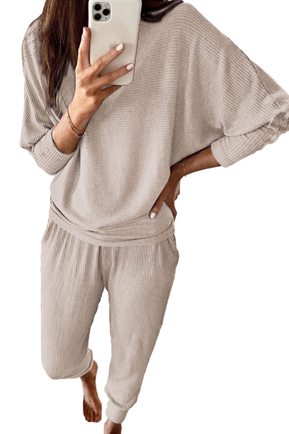 Women Fall Clothes Long Sleeve Set Fall Outfits Tracksuit Clothes