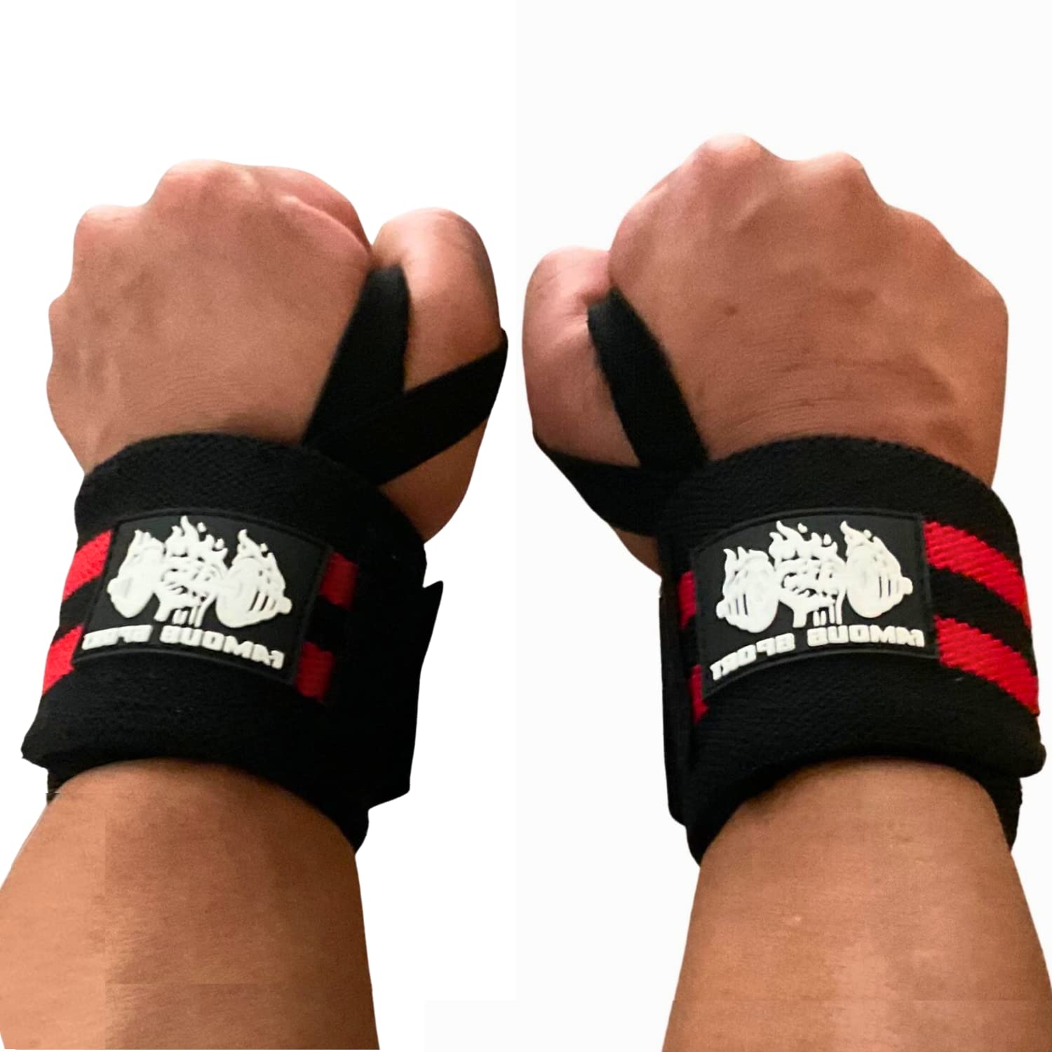 Gym Wrist Wraps for Weightlifting Lifting Wrist Wraps - Wrist Support with  Thumb Loop – Professional Use Men & Women Weight Lifting, Crossfit