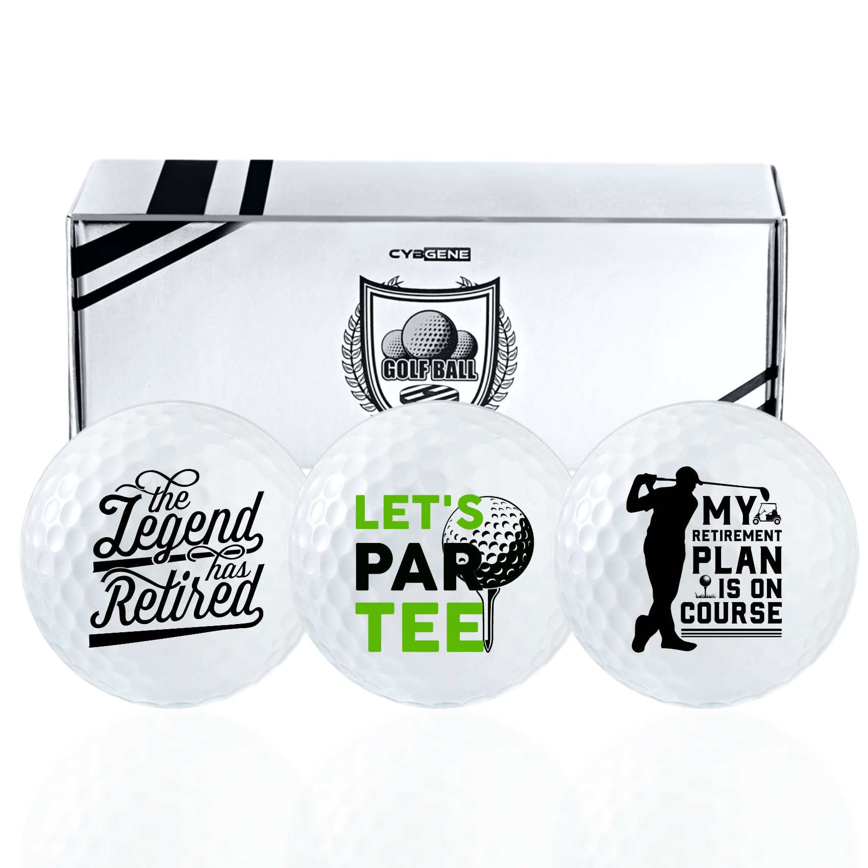 HORRIBLE BALLS Golf Funny Gift Sets- Funny Gag Novelty Present for Him for  Golfers - Offically Retired Pack