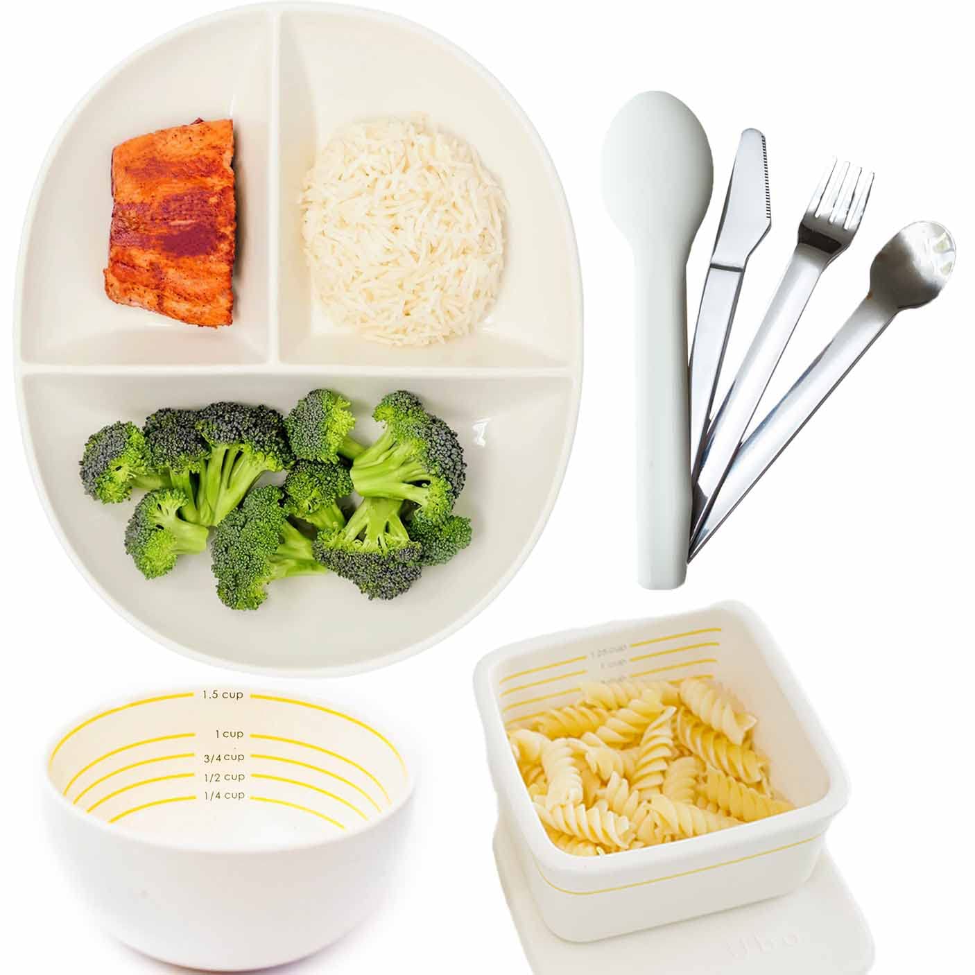 Portion Control Bowls for Healthy Eating & Weight Loss