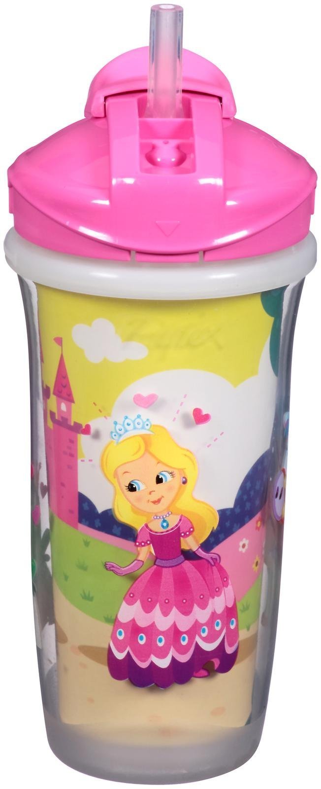 Playtex Baby Insulator Straw Cup - Girl - 9 oz - Style and colors May Vary