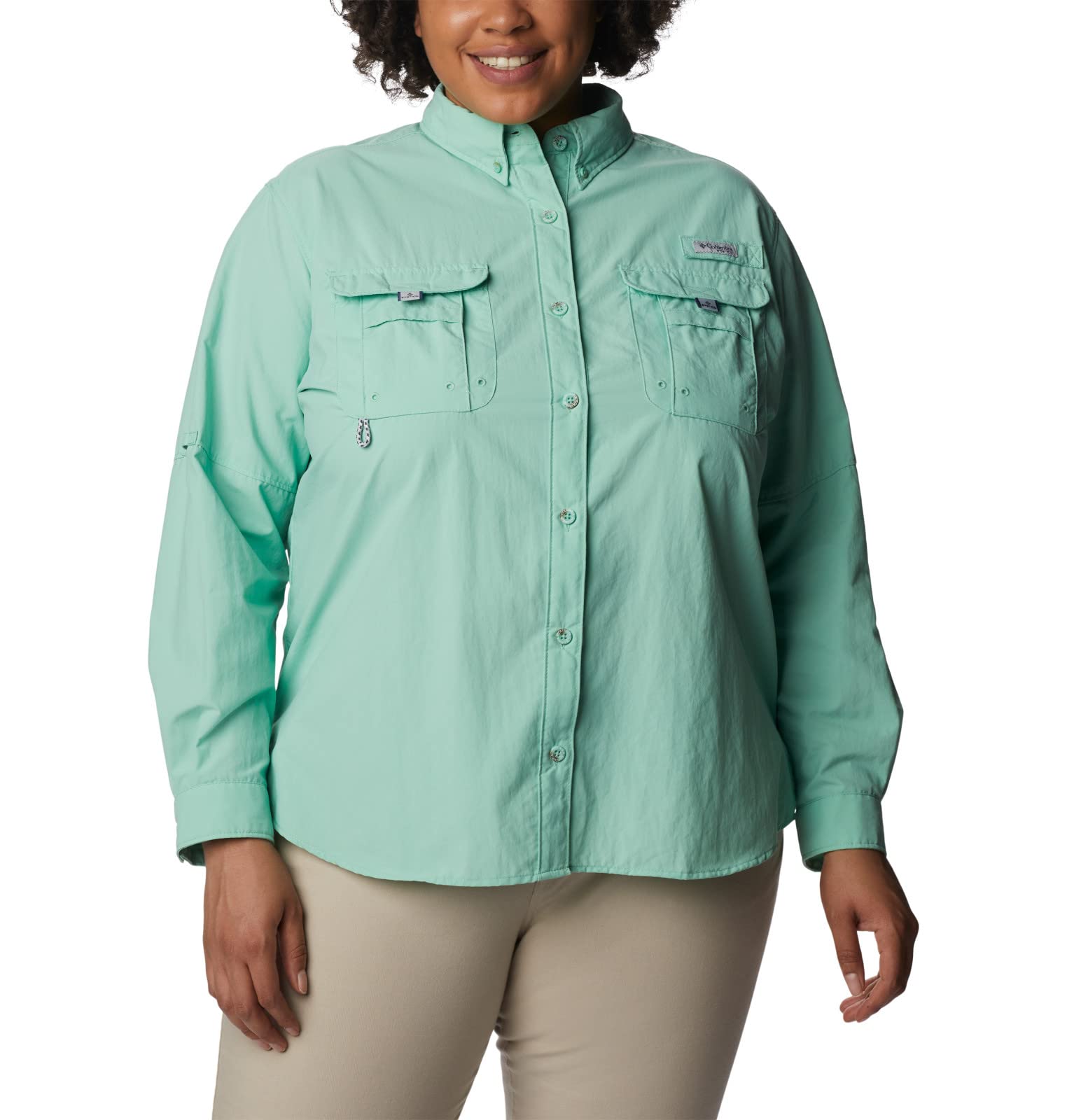 Columbia PFG Long Sleeve Women's Shirt Large Button Up Vented Fishing