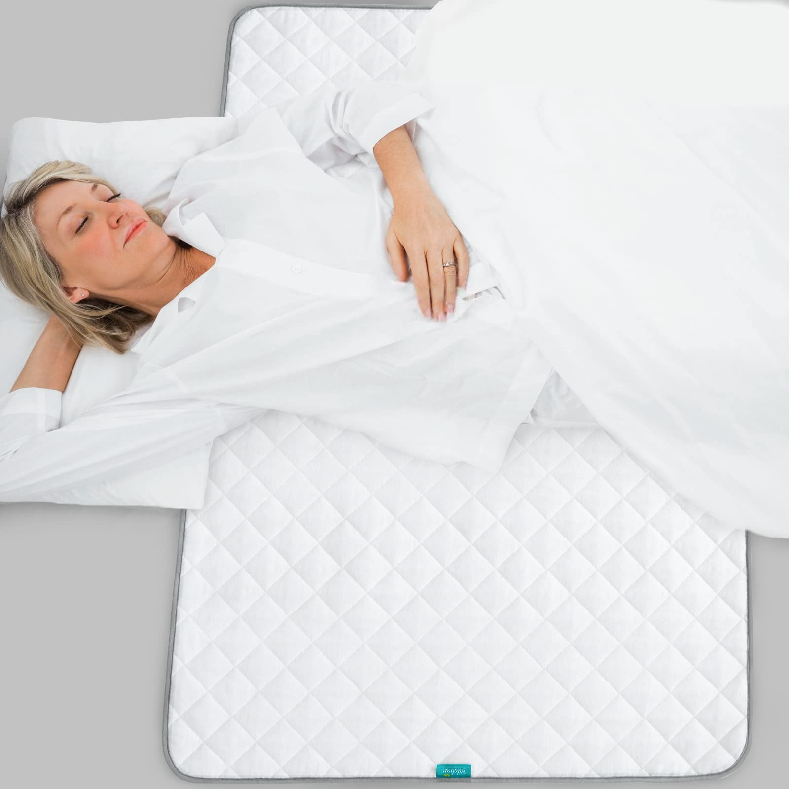 Large Mattress Protector - Bed Pee Pad for Kids, Incontinence - White 36x58