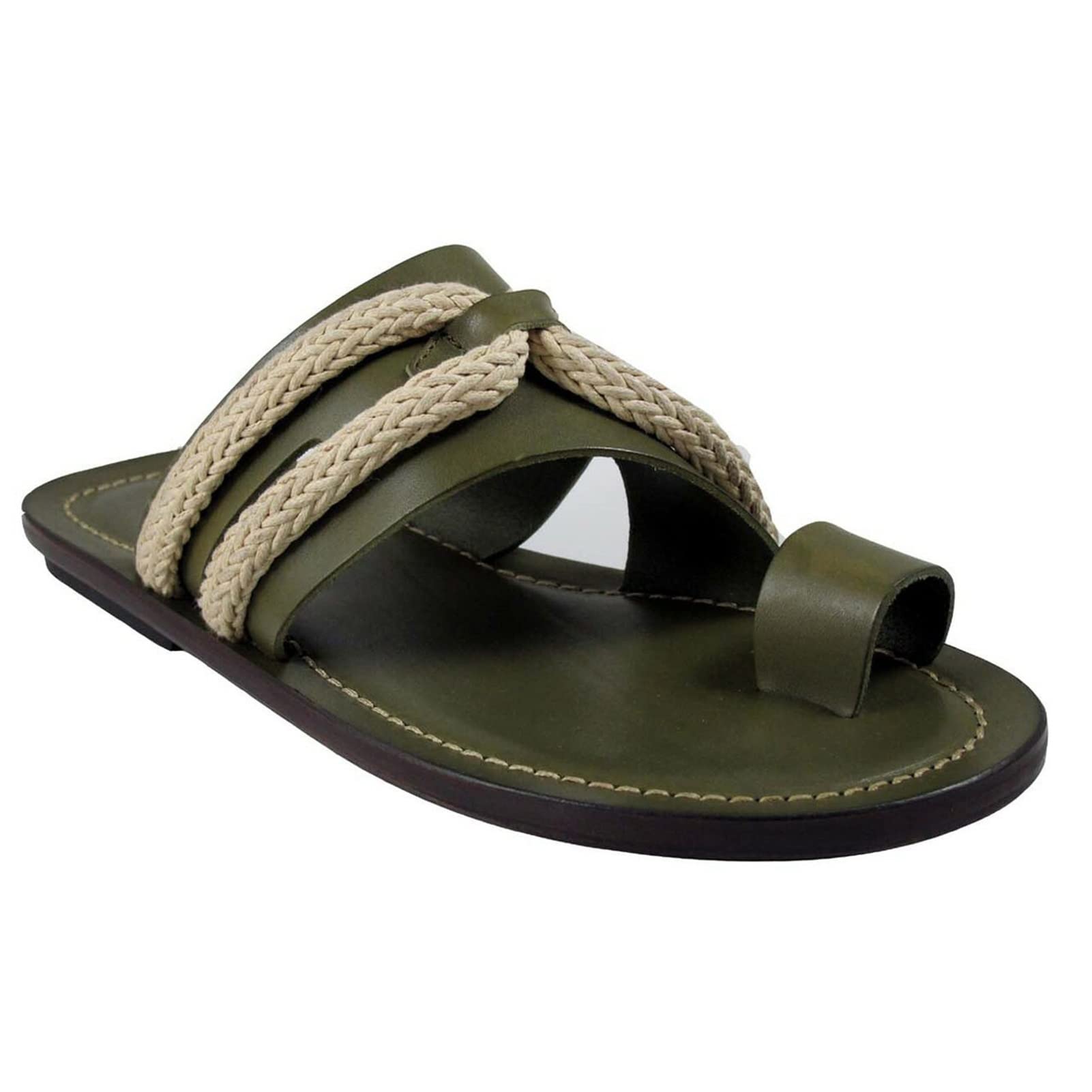 Women Ladies Mehandi Green Backstrap Synthetic Leather Sandal at Rs  1599/pair in New Delhi