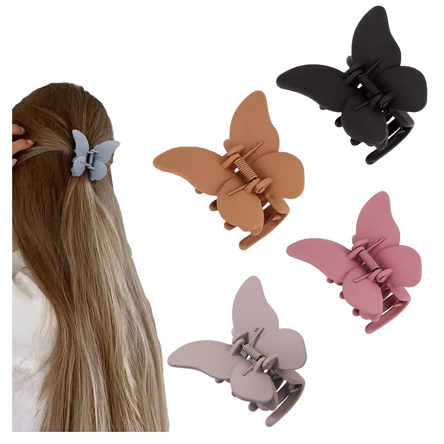 Butterfly Claw Clips for Women Butterfly Hair Clips for Girls 4