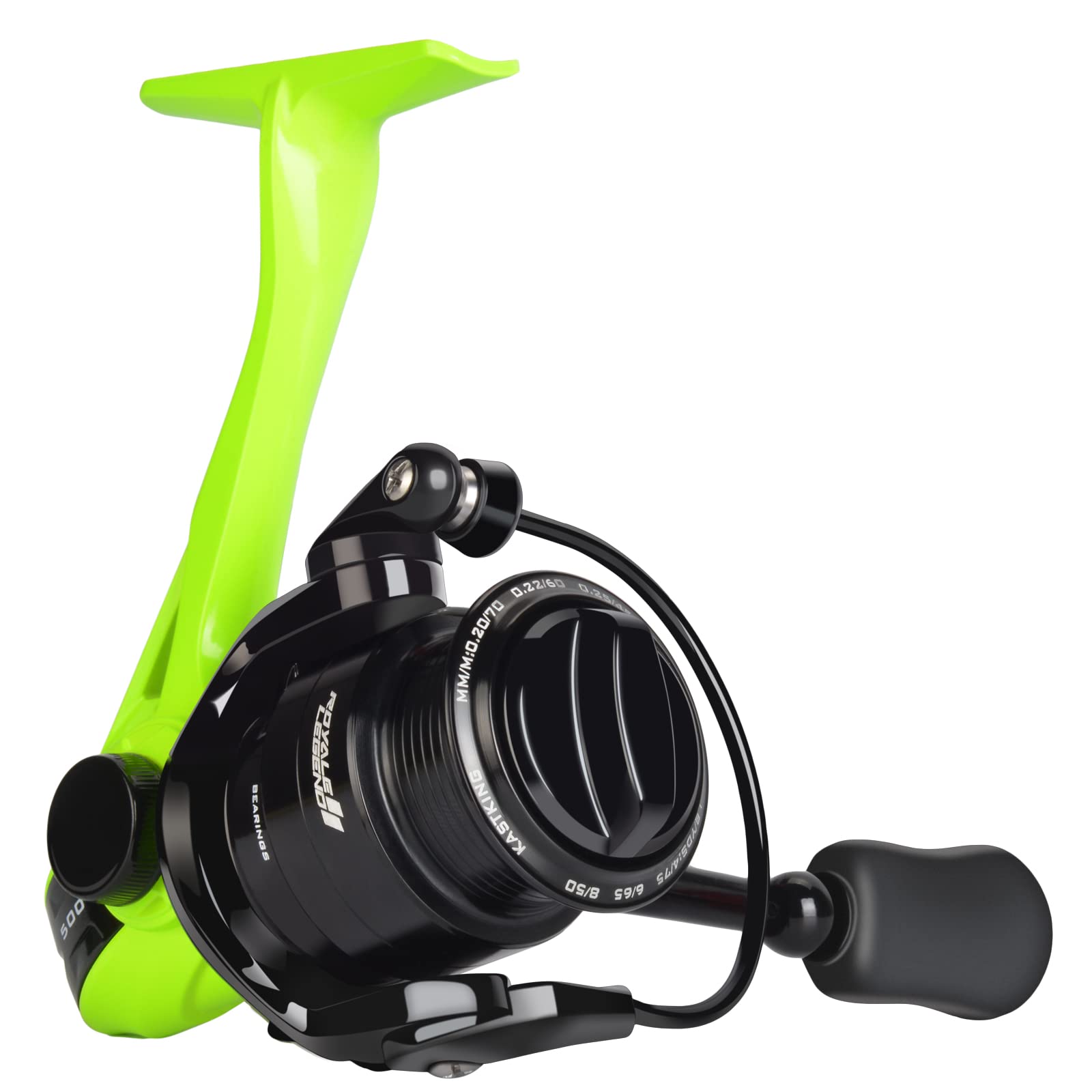 KastKing Royale Charge Spinning Fishing Reel, 5.2:1 High-Speed for  Ultralight/Ice Fishing, Asymmetric Spinning