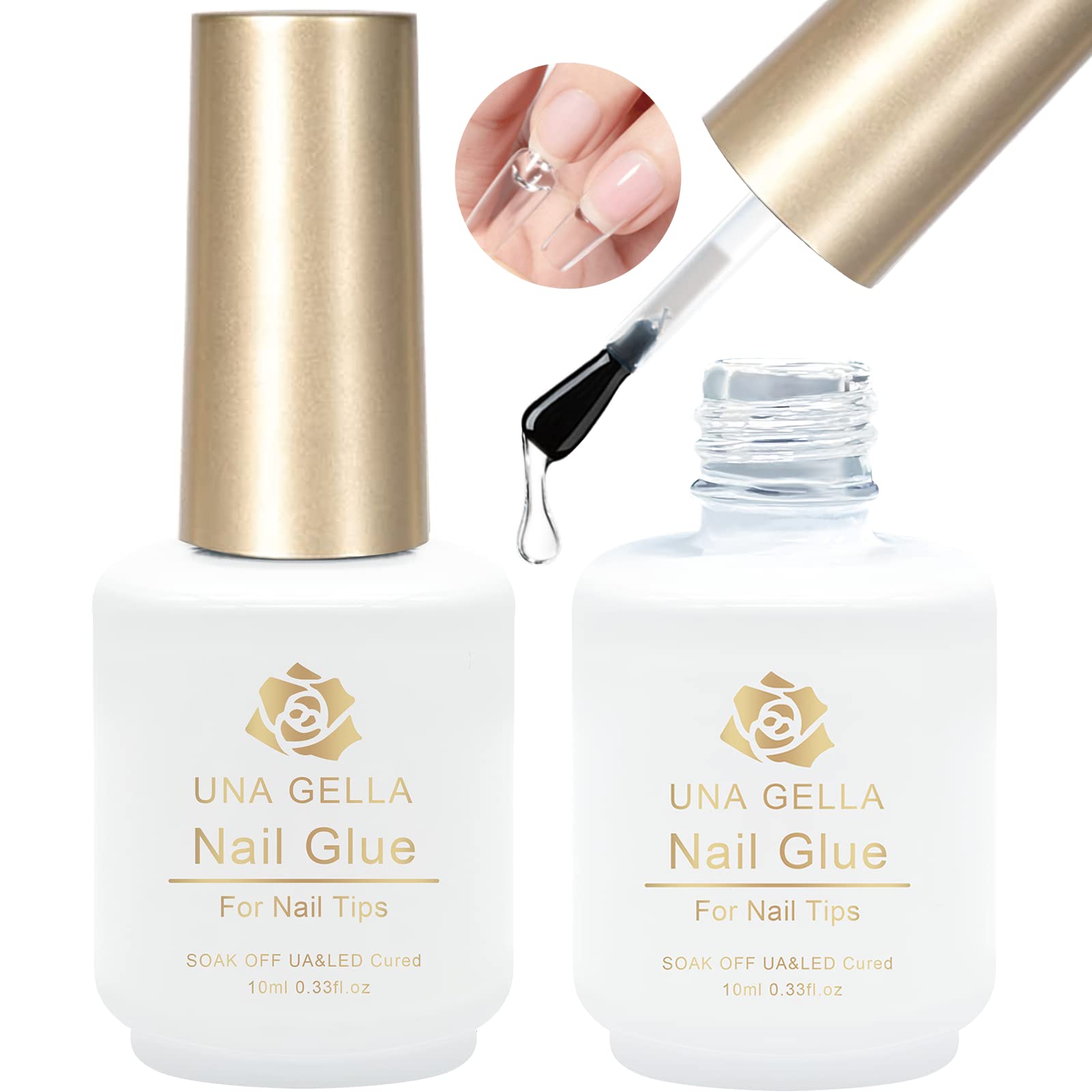 Super Strong Nail Glue For Acrylic Nails, Nail Tips and Press On Nails  (8ml) NYK1 Nail Bond Brush On Nail Glue For Press On Nails Long Lasting Acrylic  Nail Glue For Nail