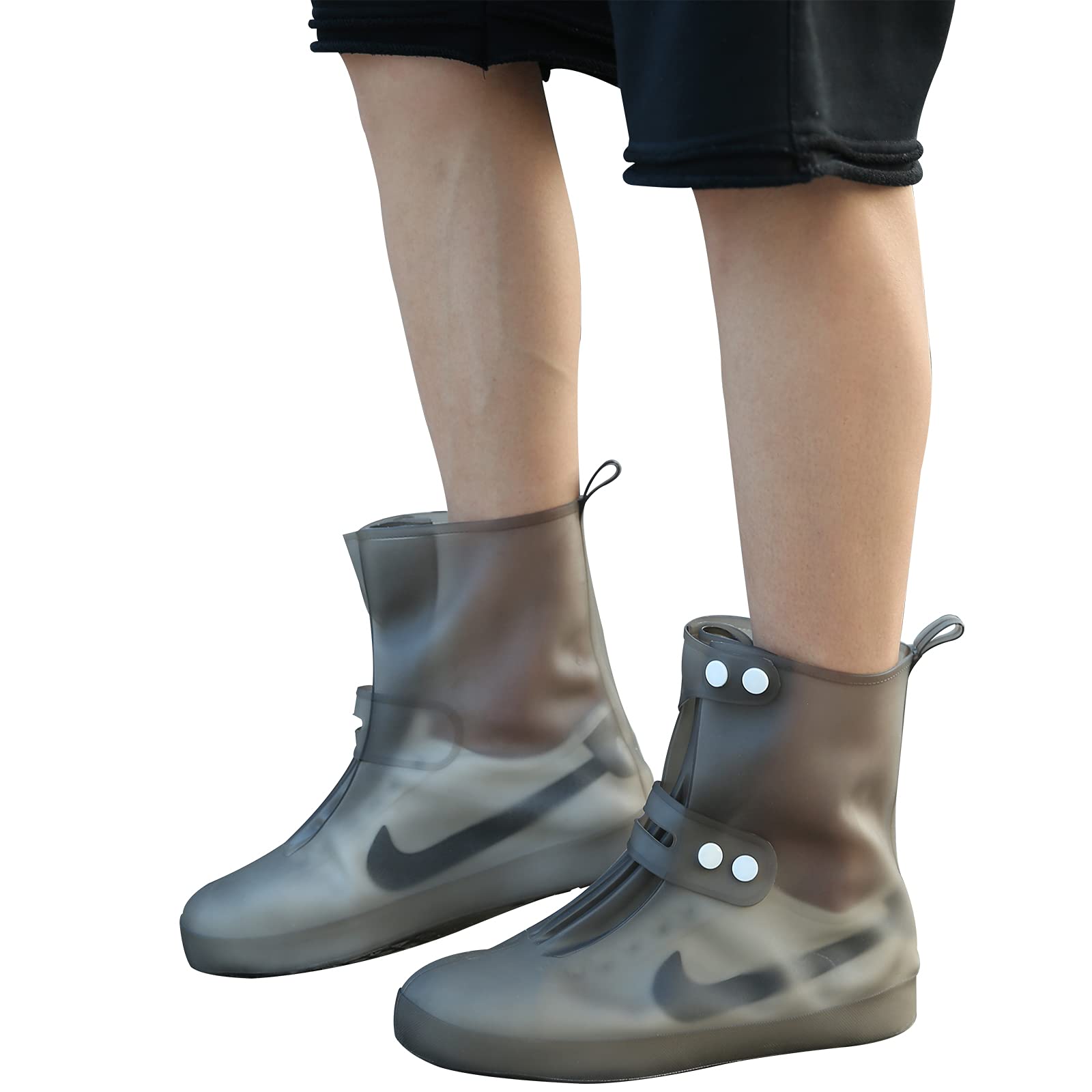 McBiuti Waterproof Rain Shoe Covers, Reusable Foldable Overshoes 