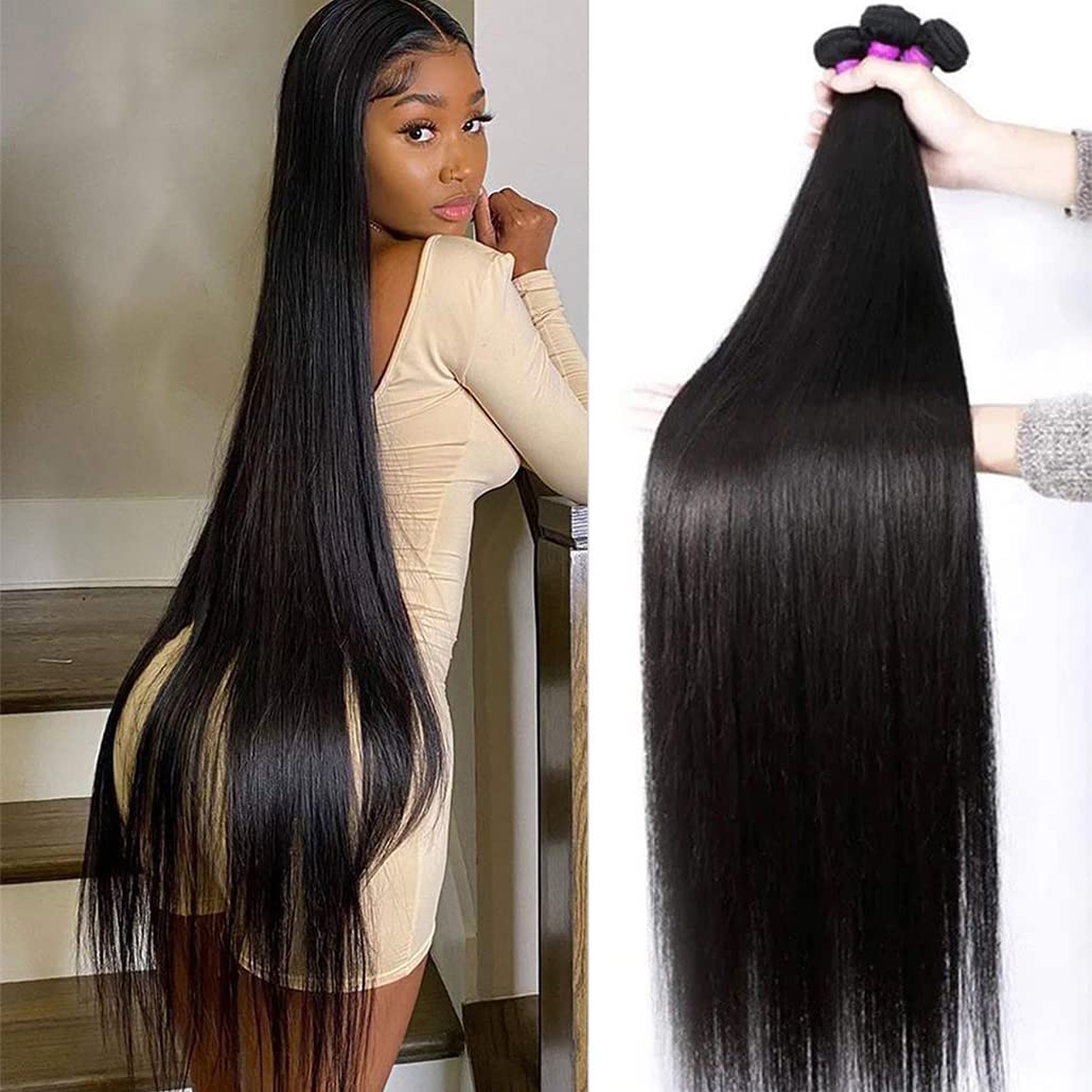 Younsolo Human Hair Bundles Straight Hair 3 Bundles 22 24 26 Inch