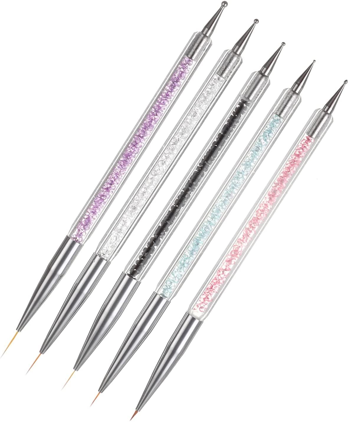 5 Pcs/Sets Dual-ended Nail Dotting Pen Kit DIY Craft Supplies For