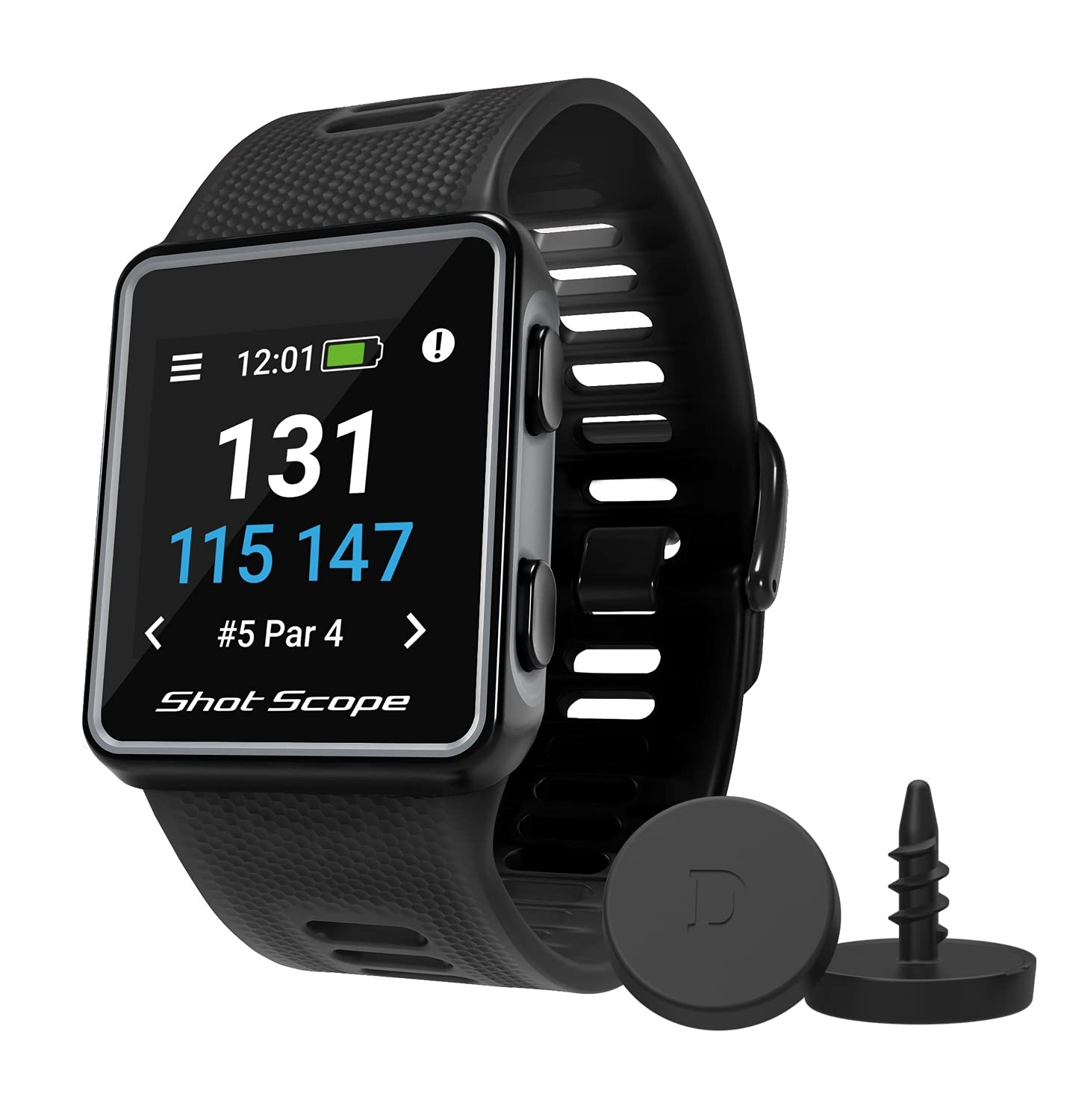 Golf gps watch store with hazards