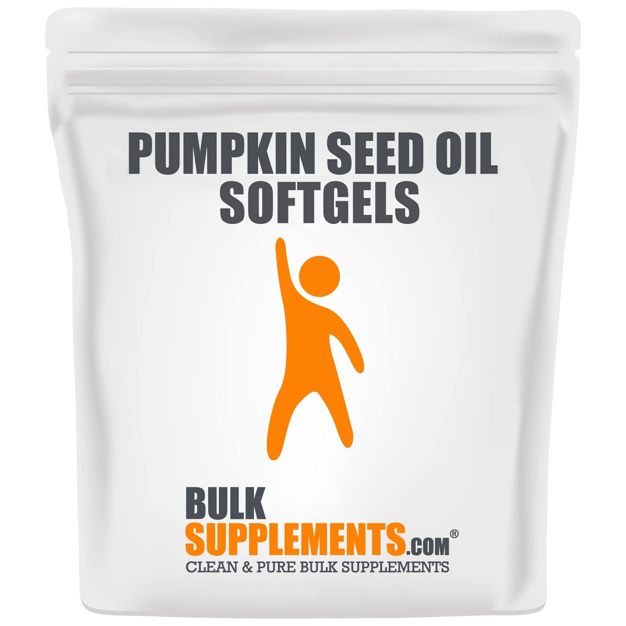 BulkSupplements.com Pumpkin Seed Oil 1000mg Softgel - Pumpkin Seed Extract  - Hair Oil Capsules - Pumpkin Seed Oil for Hair Support - Pumpkin Seed Oil  Capsules (300 Count - 150 Servings) 300 Count (Pack of 1)