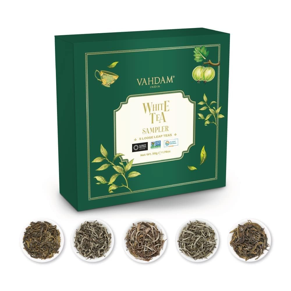 Amazon.com: VAHDAM, Christmas Tea Gift Sets (3.17oz/45+ Cups) 3 Loose Leaf  Tea In A Luxury Gift Box | Gluten Free, Non GMO | Christmas Gifts for Women  & Men, Christmas Gifts for