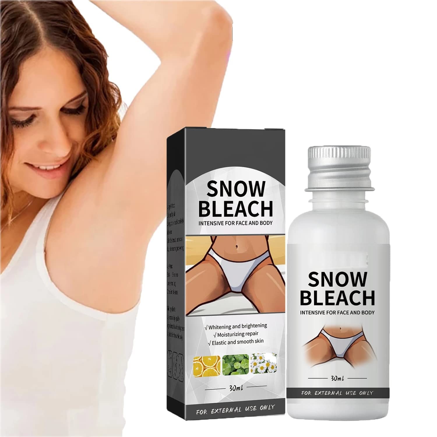 APEXFWDT Snow Bleach Cream for Private Part Underarm Whitening