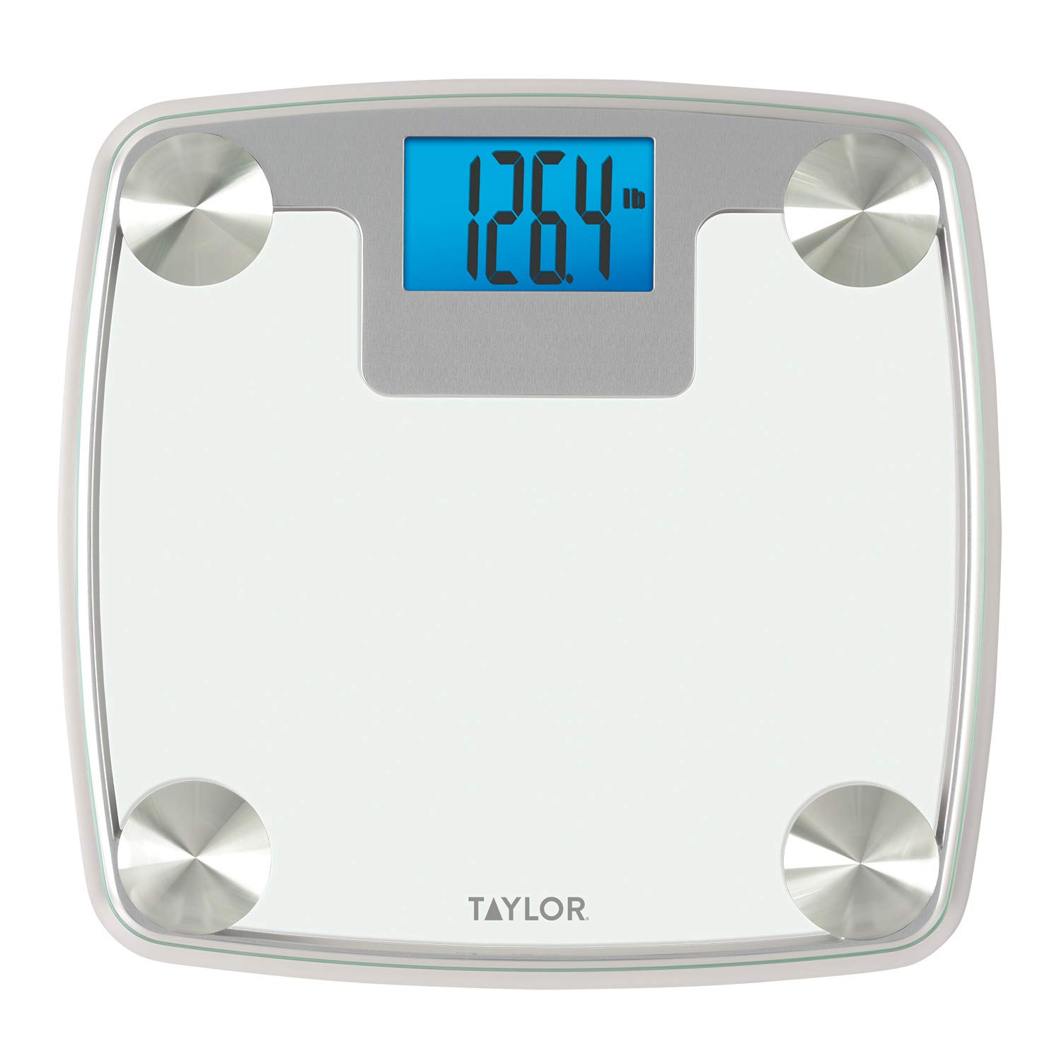 Taylor Precision Products Glass Digital Scale with Weight Tracking,  Tempered Glass