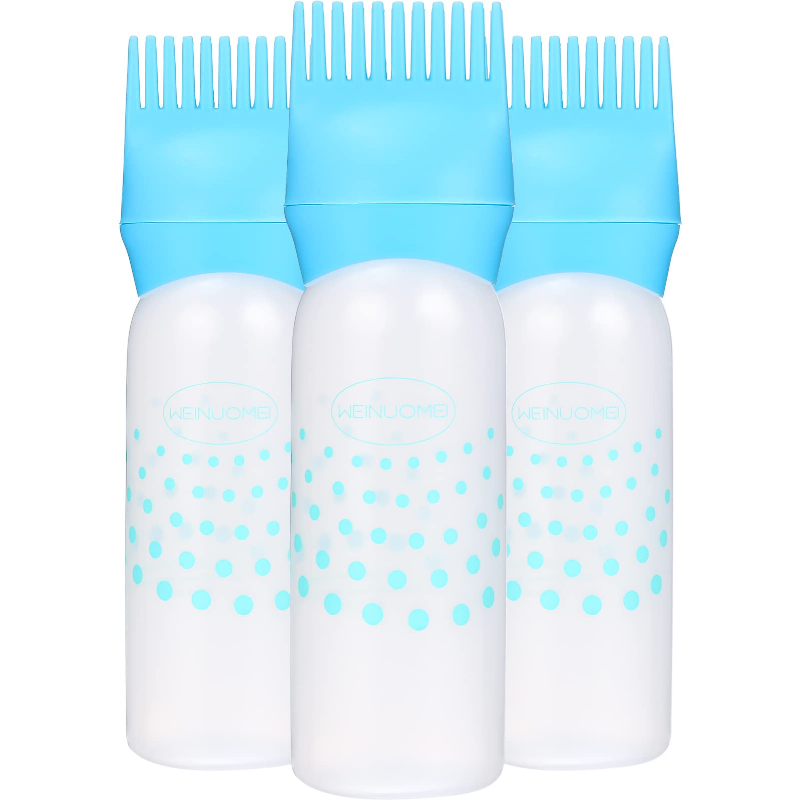  Lurrose 3pcs Salon Care Root Comb Applicator Bottle