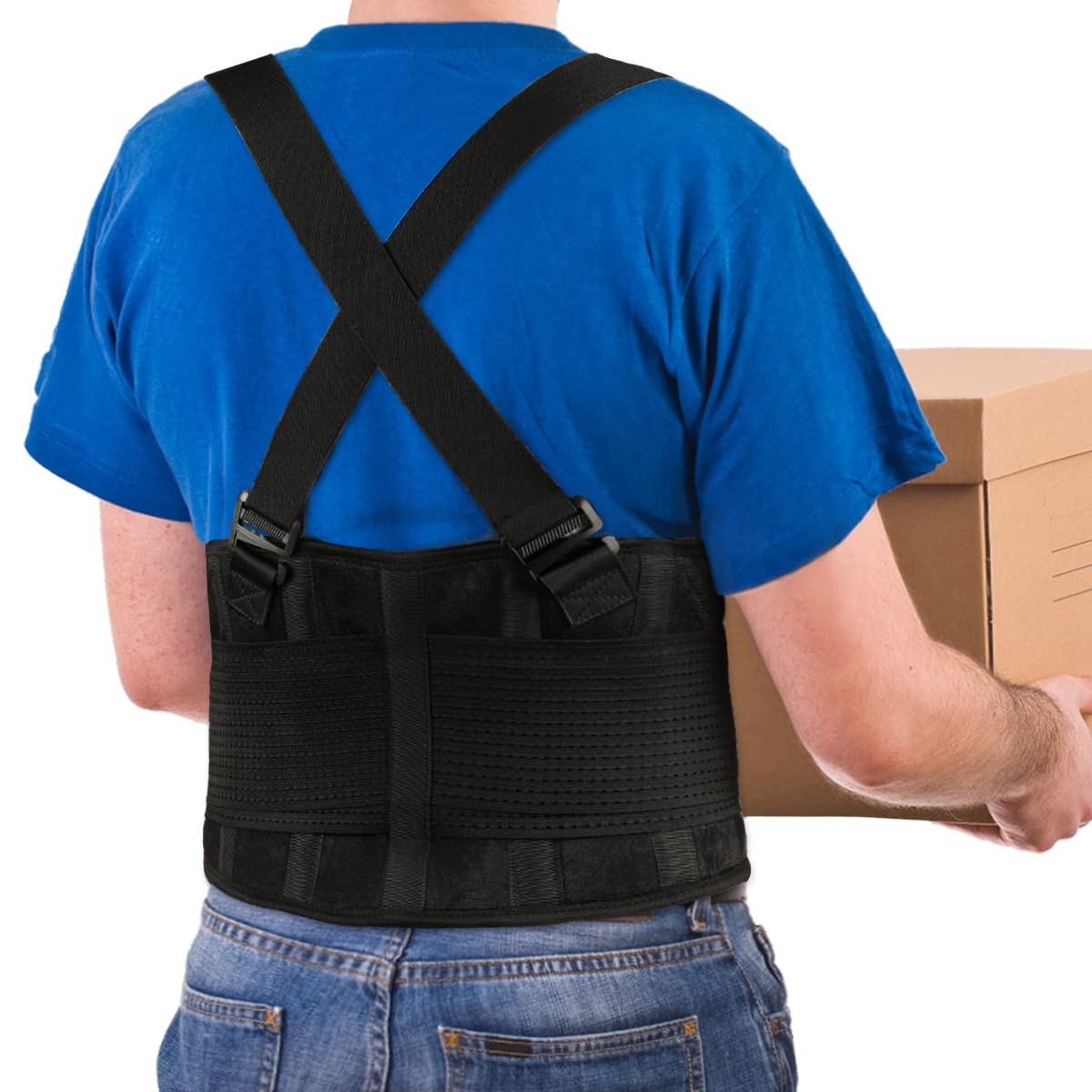 Adjustable Work Lumbar Back Support Belt With Detachable Suspenders For Back  Pain Relief, Injury Recovery, Heavy Lifting Support - Waist Support -  AliExpress