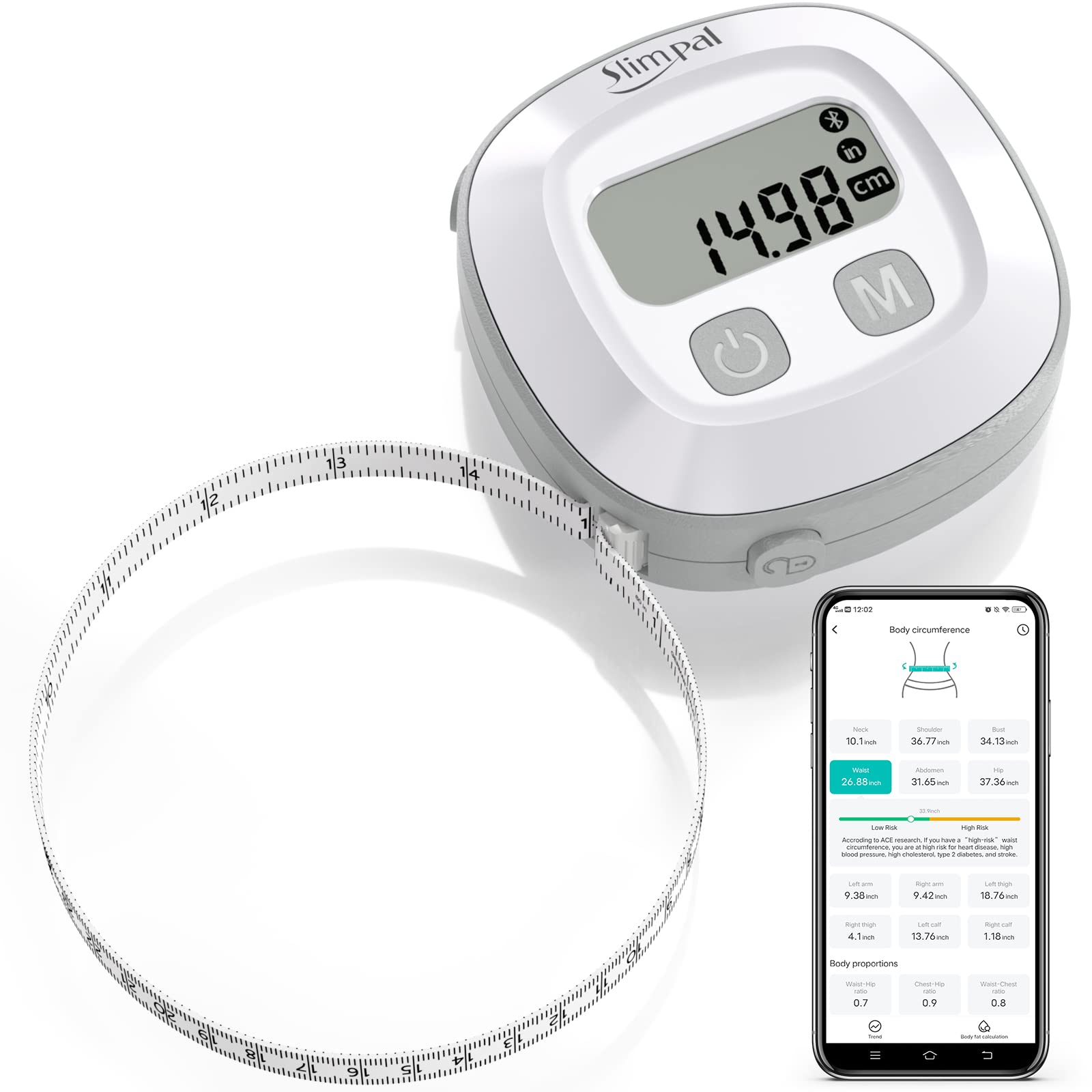 smart tape measure electronic for body