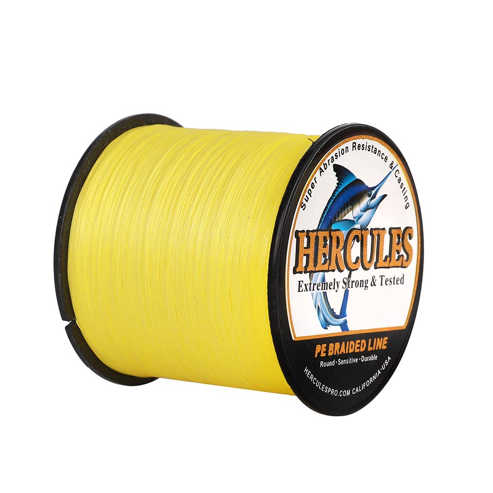 HERCULES Cost-Effective Super Strong 4 Strands Braided Fishing Line 6LB to  100LB Test for Salt