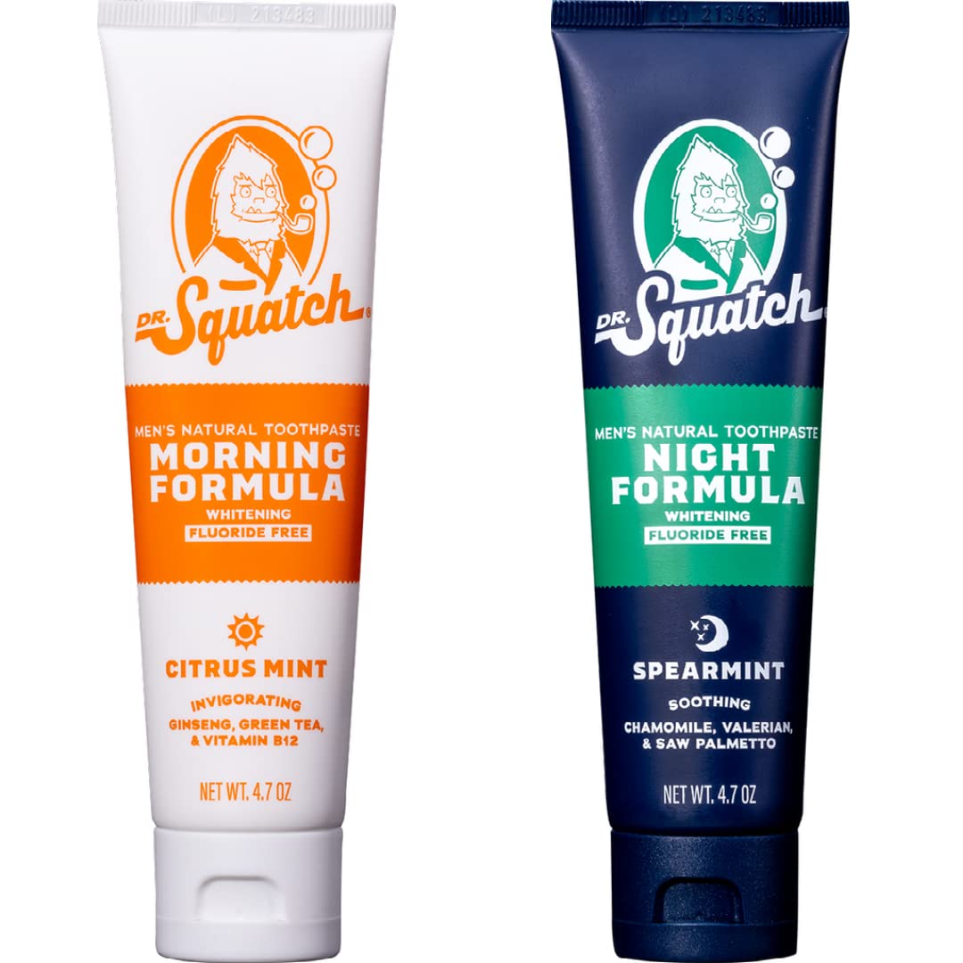 Dr. Squatch Citrus Mint (Morning) Toothpaste – Blue Claw Co. Bags
