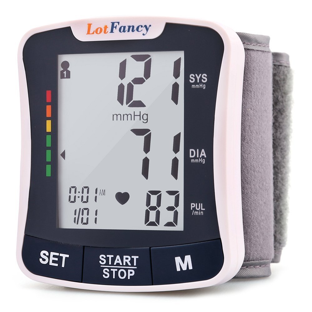 Wrist Blood Pressure Monitor Automatic Digital Home BP Monitor