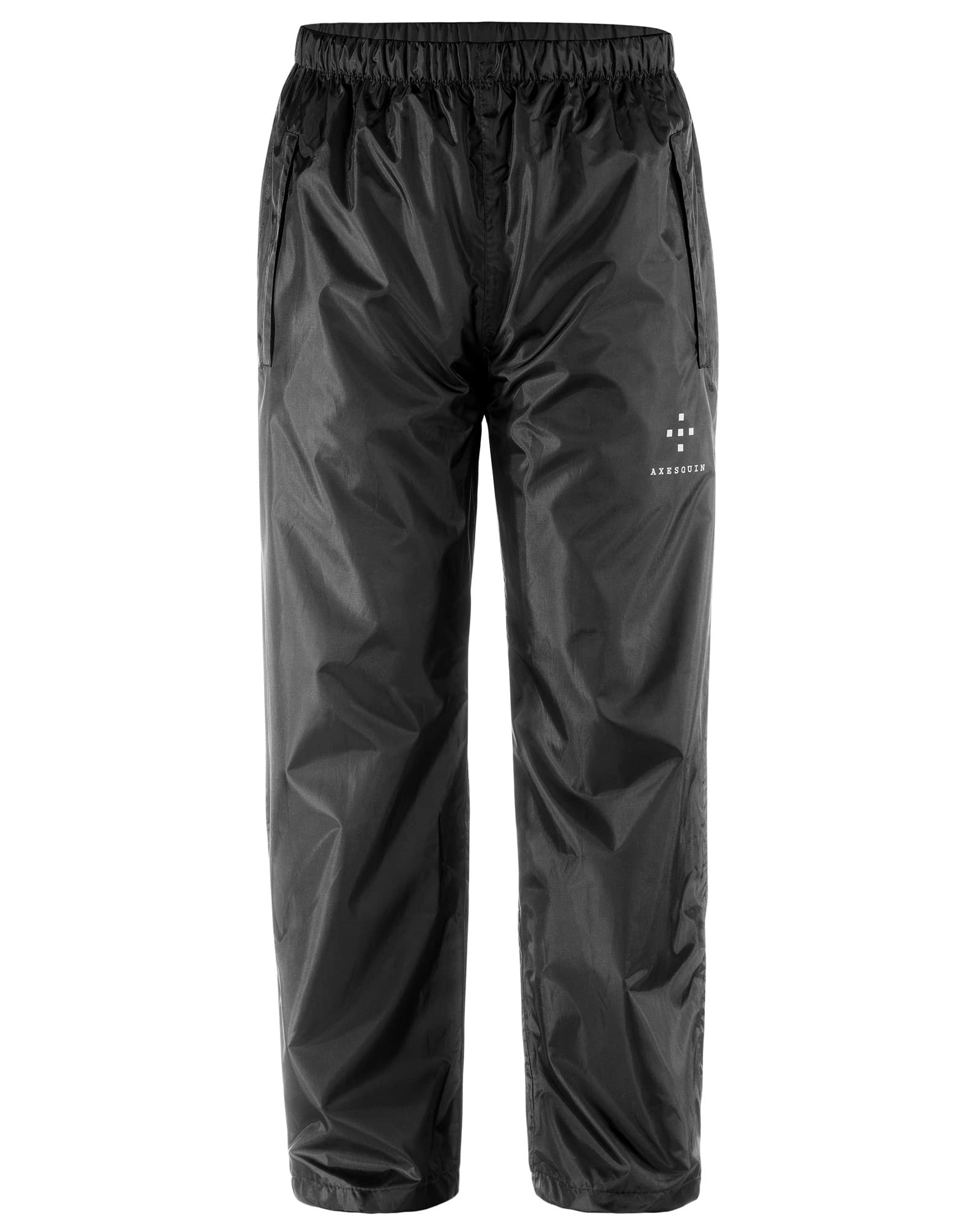 AXESQUIN Men's Rain Pants Waterproof Rain Over Pants with Pockets  Lightweight Packable Windproof Outdoor Hiking Fishing