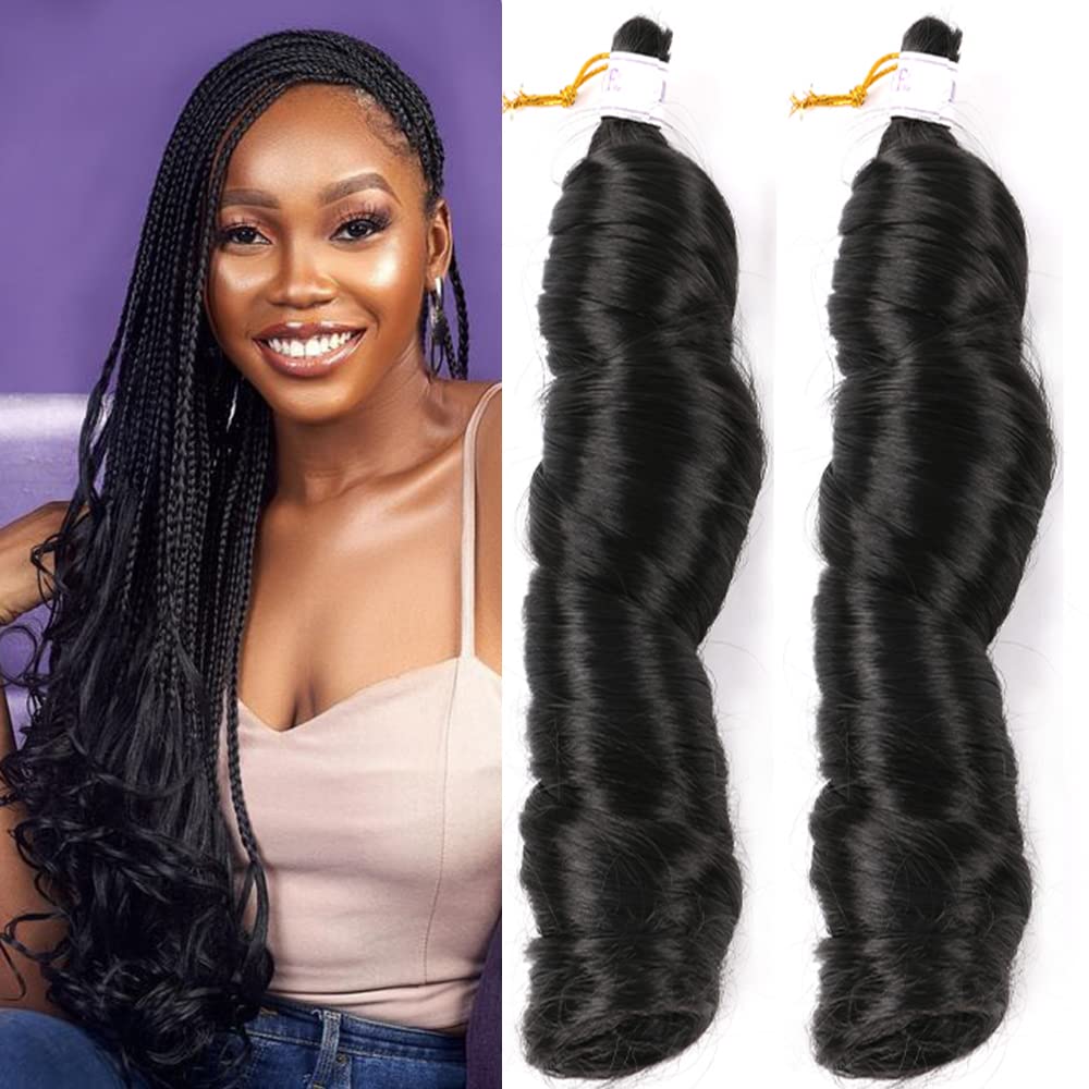 Mtmei hair French Curly Braiding Hair for Box Braids 8 Packs 18 Inch  100G/Pack Loose