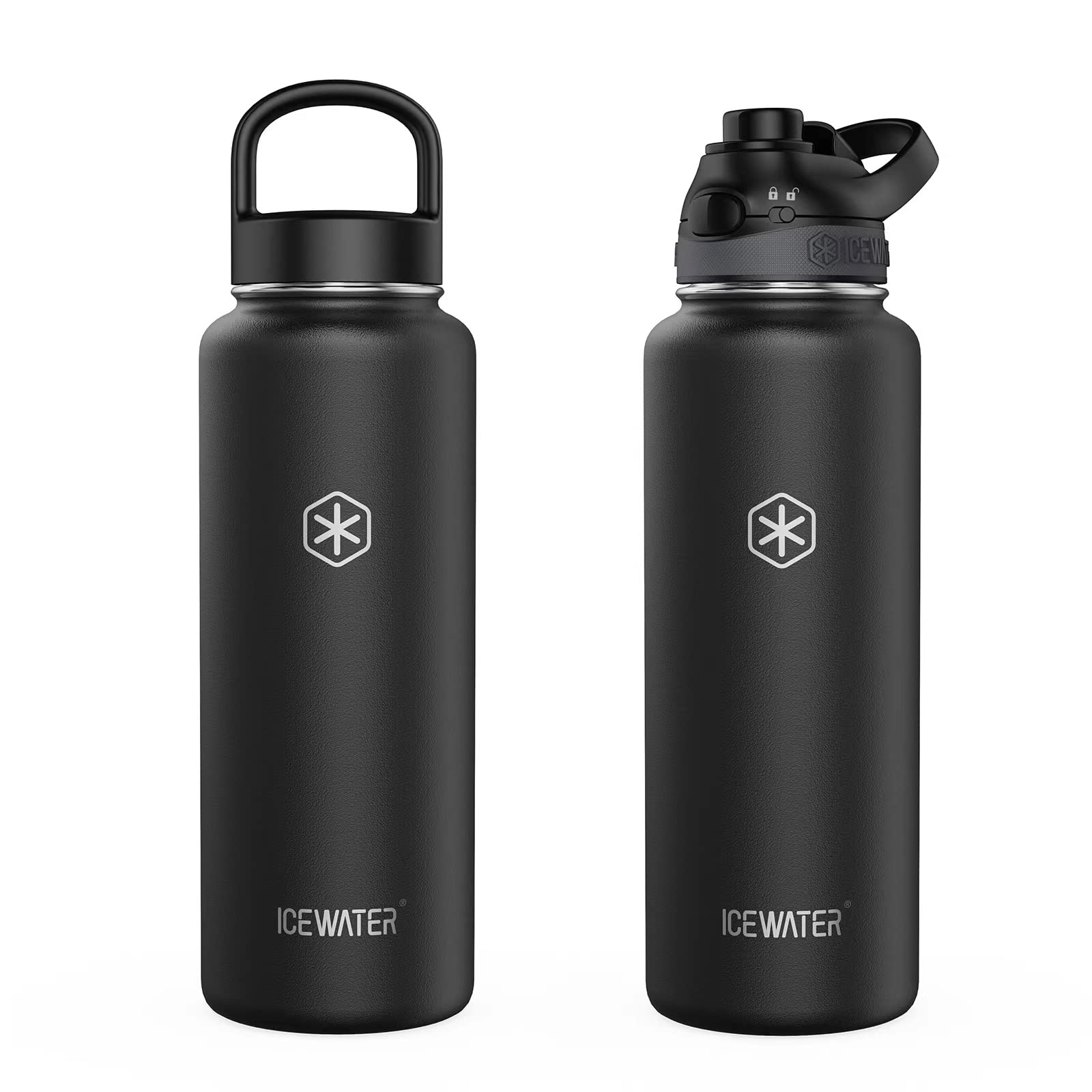 Aoibox 40 oz. Foggy Tide Stainless Steel Insulated Water Bottle (Set of 1)