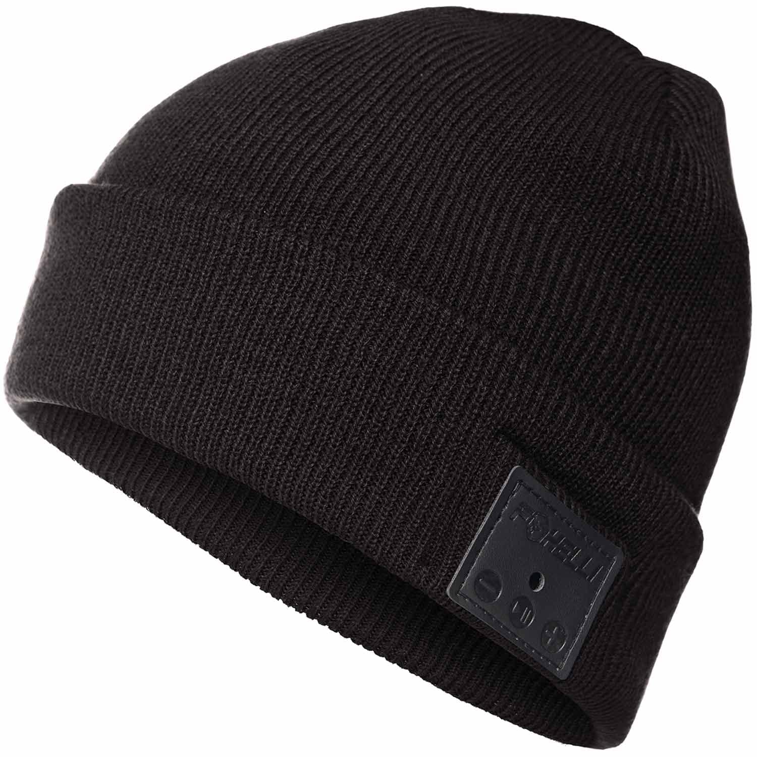 Foxelli Bluetooth Beanie Wireless Beanie Hat with Headphones for