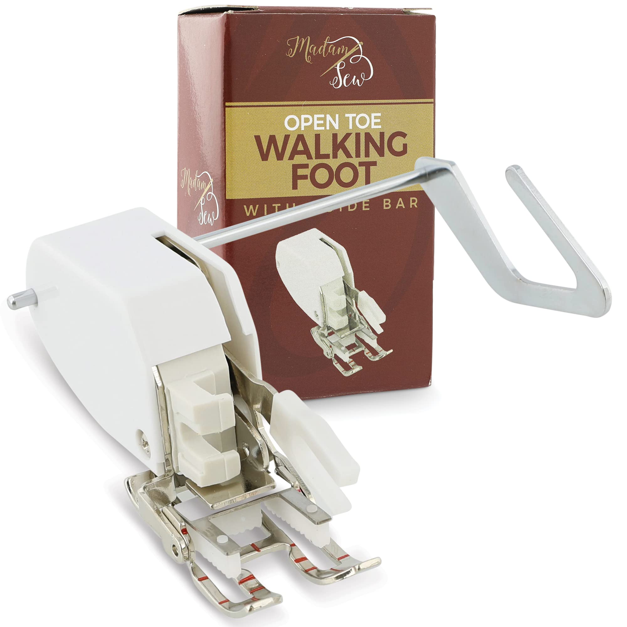 Madam Sew Open Toe Walking Foot for Quilting and Sewing