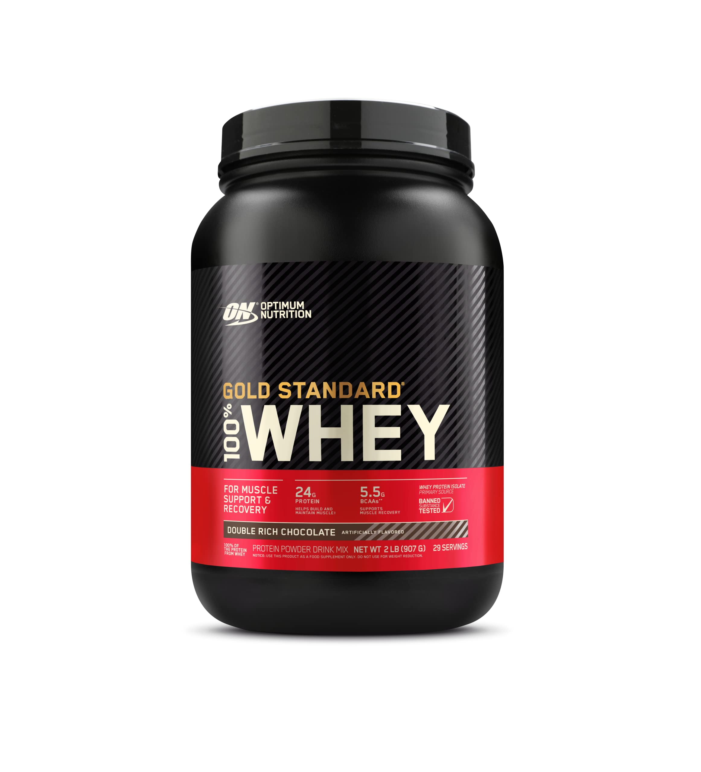 Optimum Nutrition Gold Standard 100% Whey Protein Powder, Double Rich  Chocolate (1 lb.), Package may vary