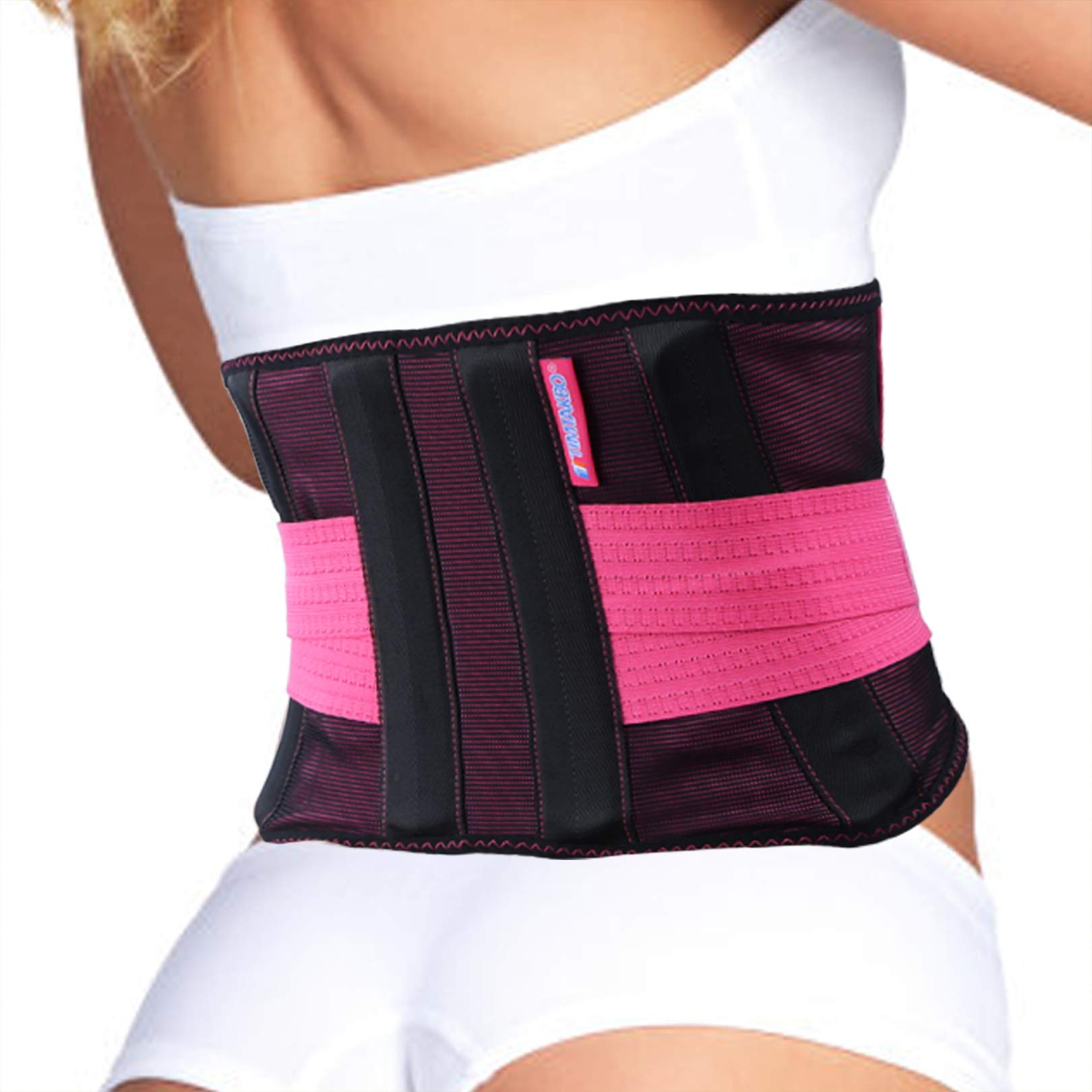 T TIMTAKBO Lower Back Brace with Removable Lumbar Pad for Men Women  Herniated Disc,Sciatica,Scoliosis,Waist Pain Relief Lumbar Support Belt