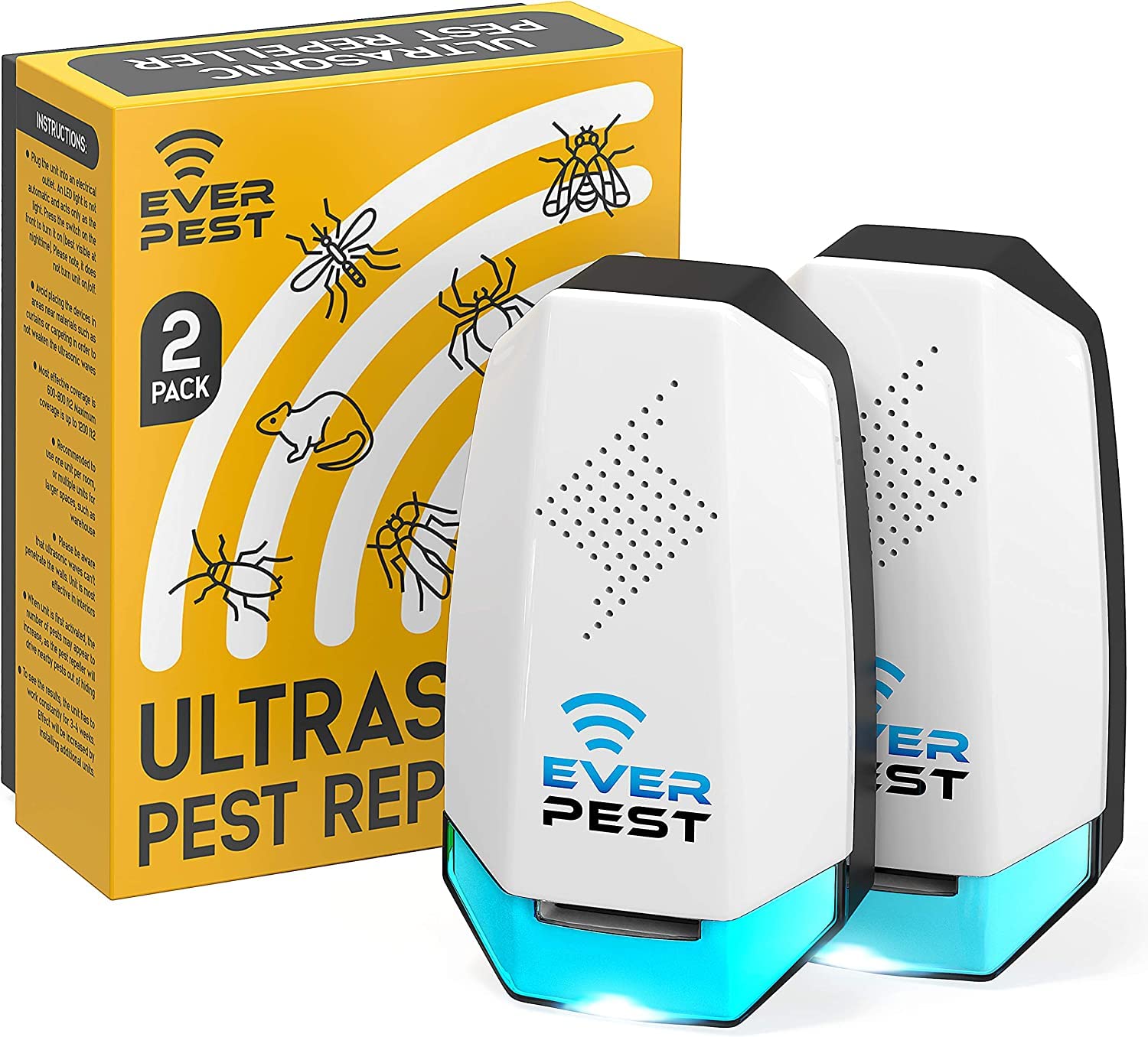 Electronic Pest Reject Control Ultrasonic Repeller Home Bug Rat