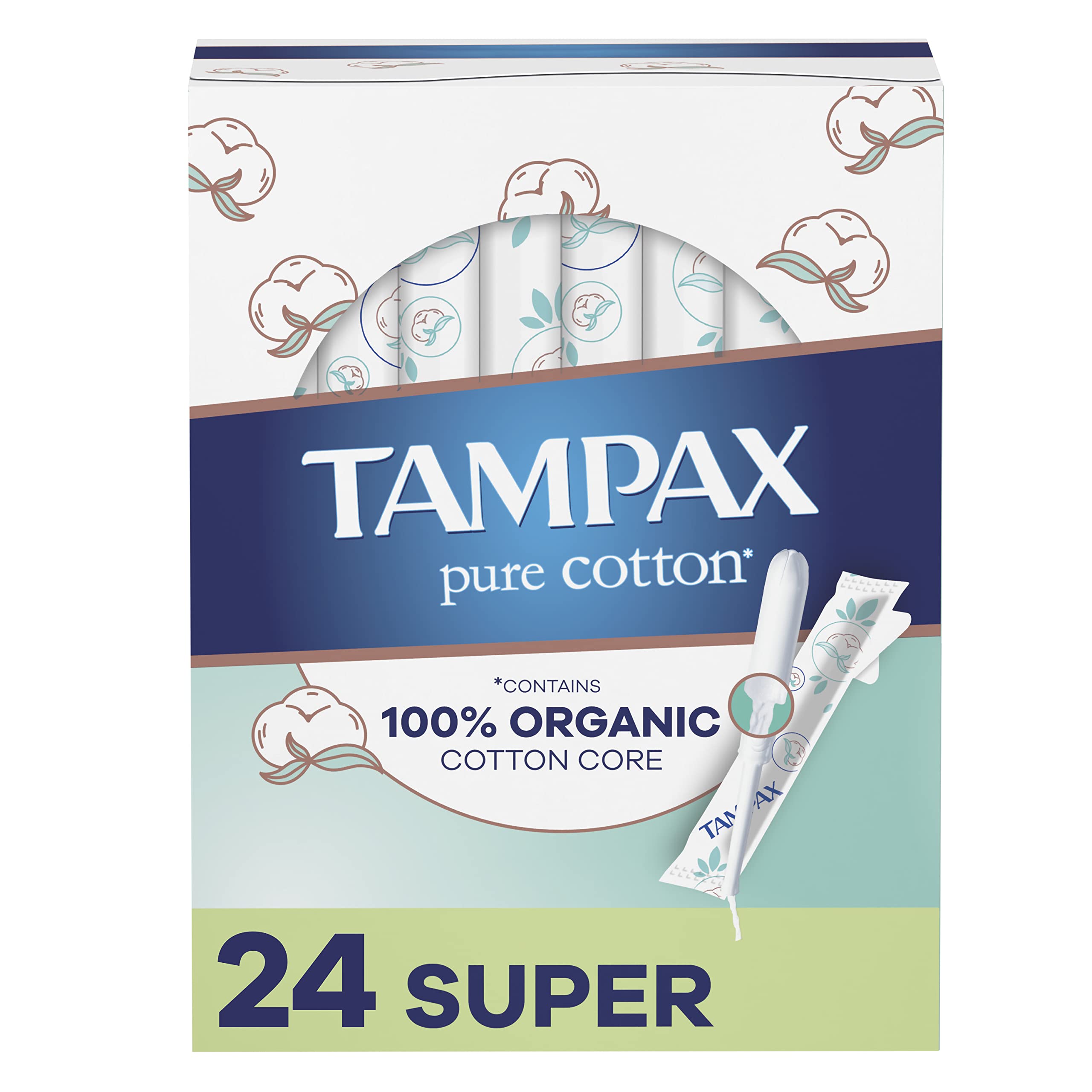 Organic Cotton Core Tampons