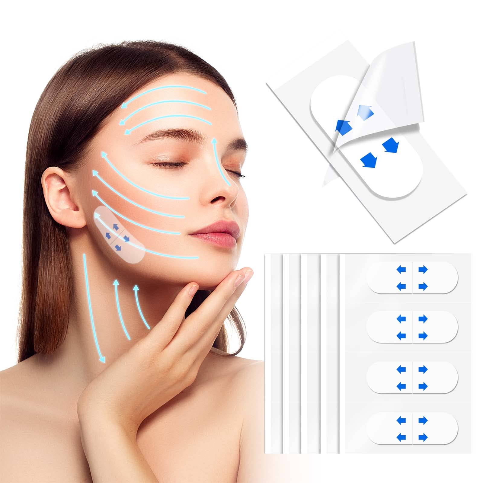 Skin Safe Tapeinvisible V Face Lift Tape 40pcs - Waterproof