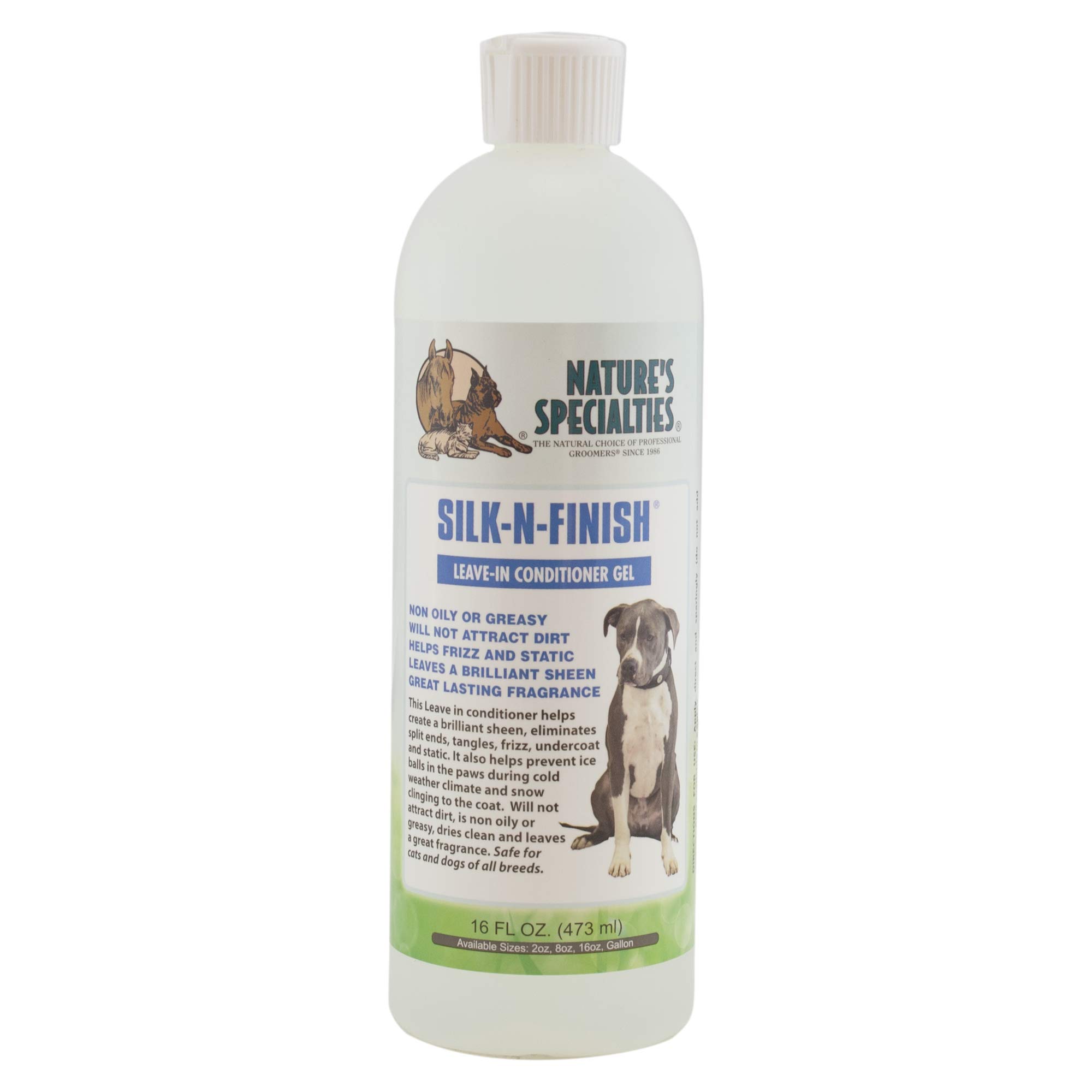 Nature s Specialties Silk N Finish Leave In Pet Conditioner 16oz