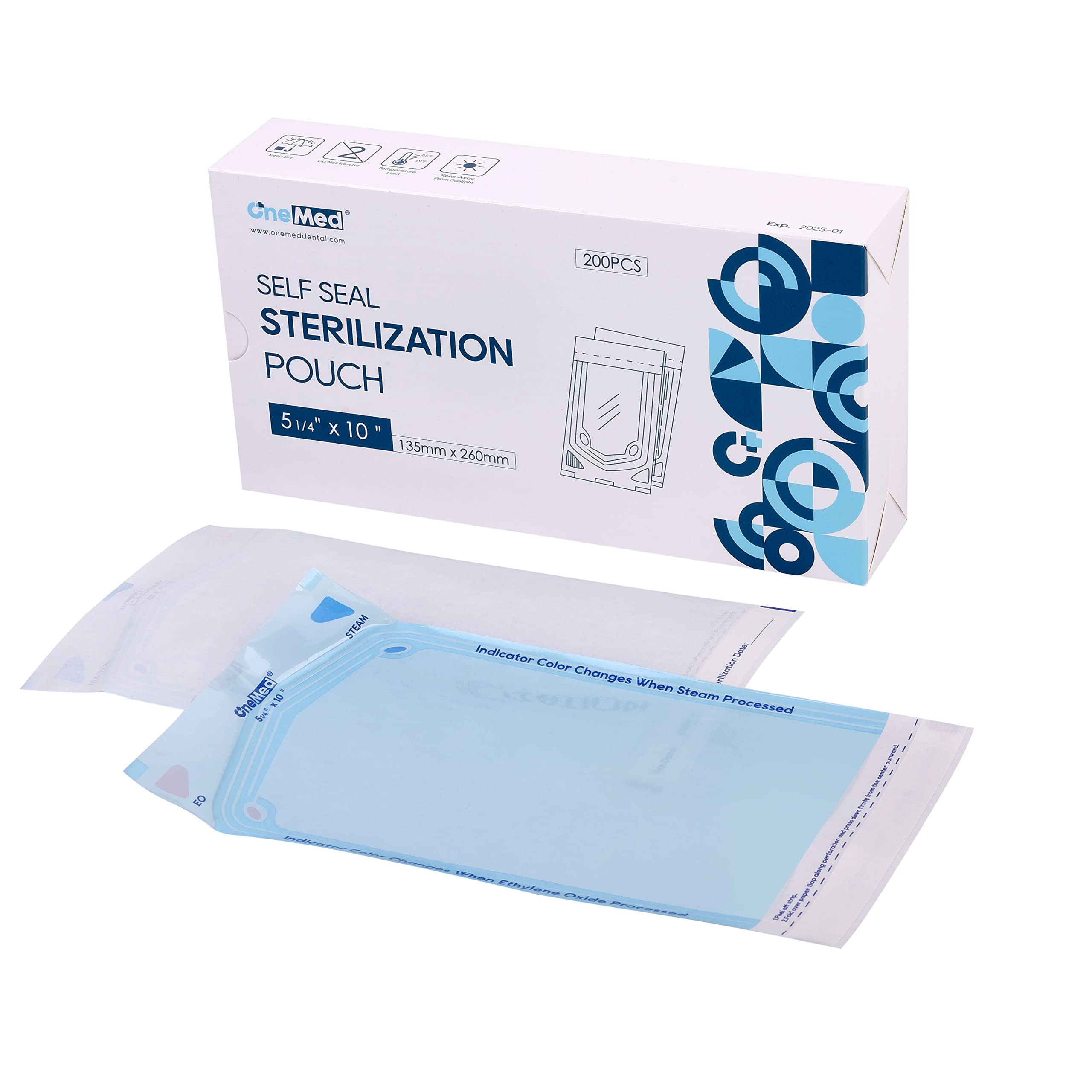 Sterilization Pouches - Self-Sealing Bags