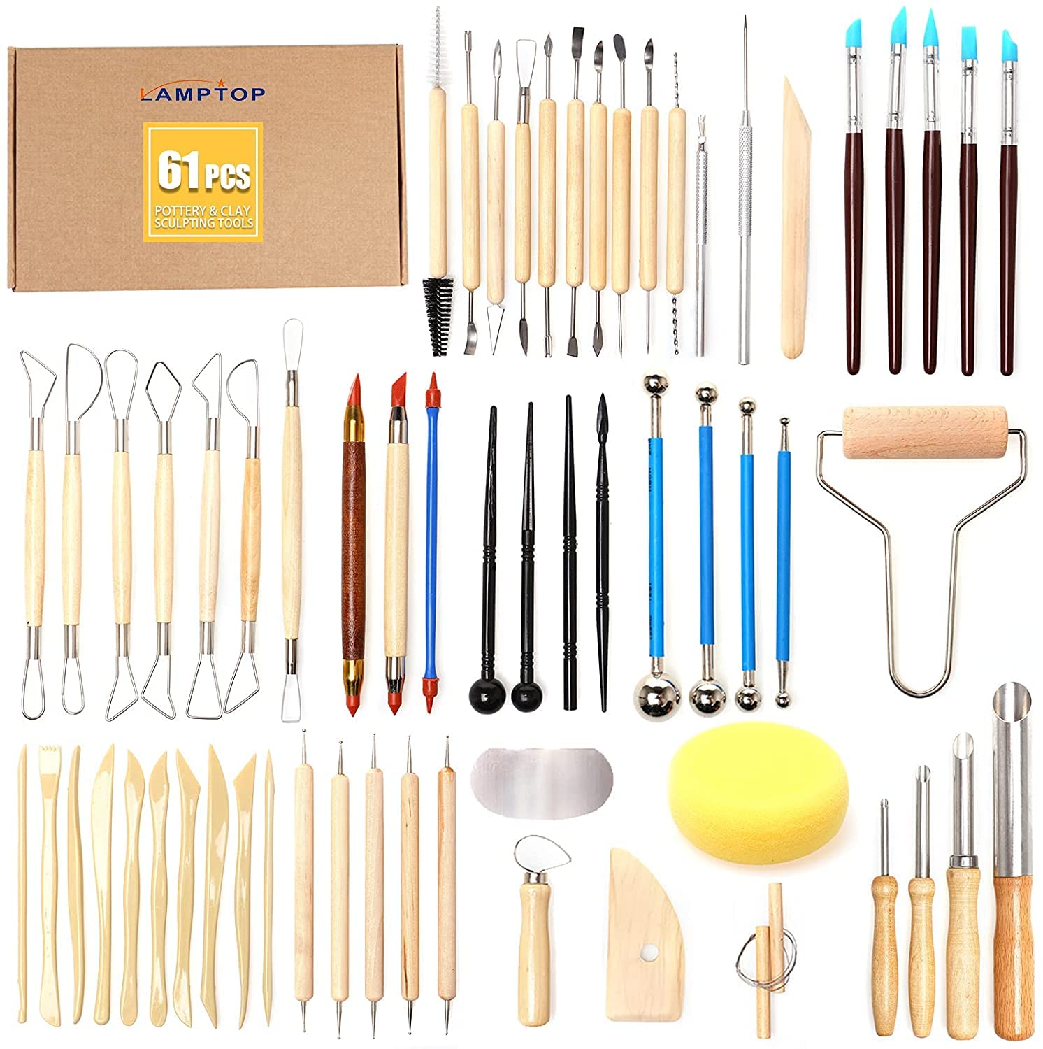 Pottery Clay Sculpting Tools Kit Ceramic Carving Tool Polymer Shaping DIY  Supplies For Beginner Professionals Pottery Modeling