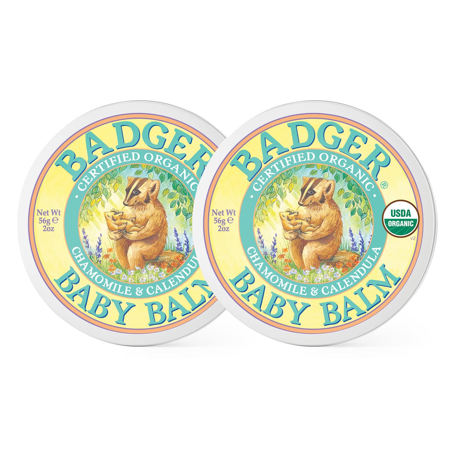 Badger Company Organic Baby Balm Chamomile & Calendula 2 oz (56 g)