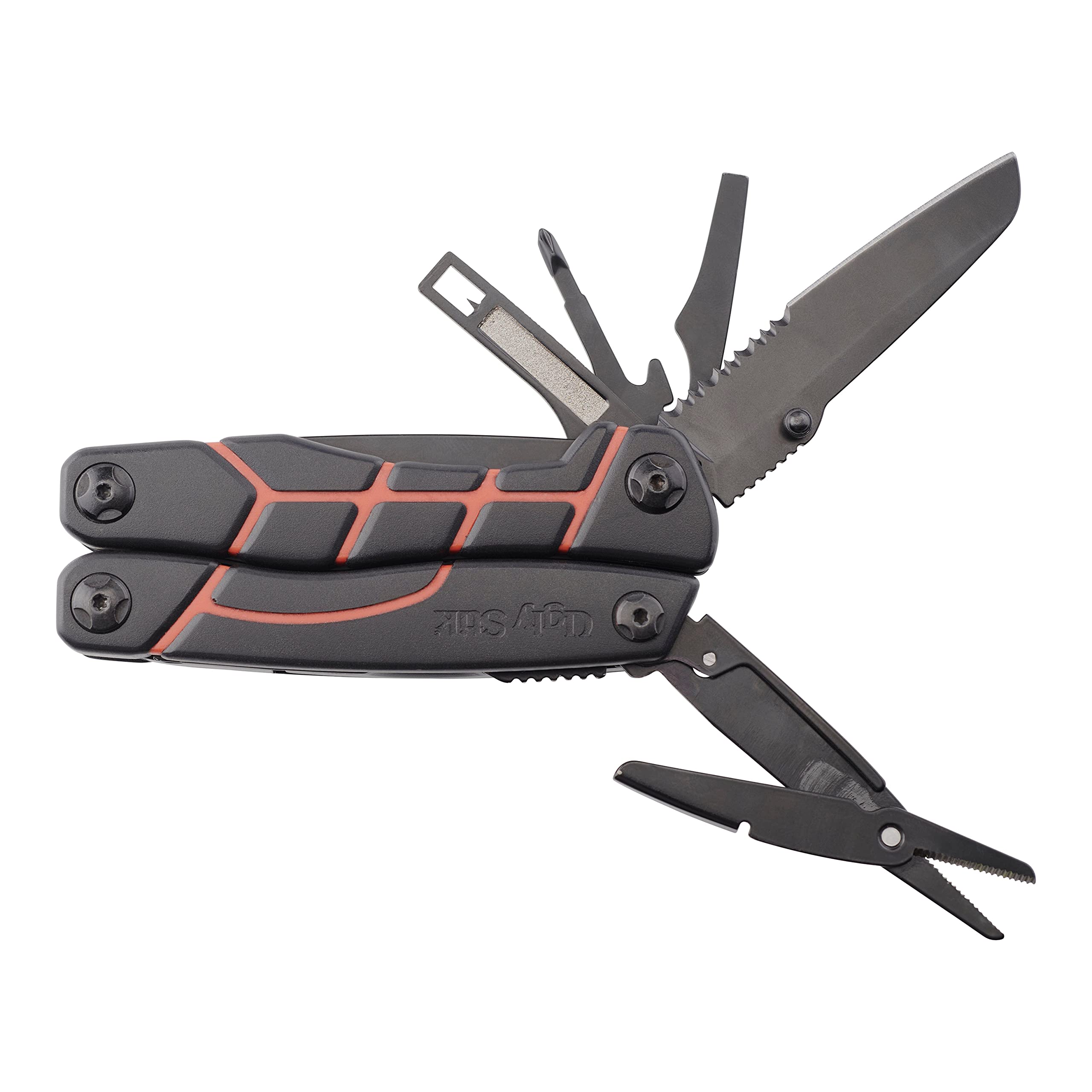 Ugly Stik Ugly Tools Multitool Knife for Fishing, 11-in-1 Fishing Tool for  Anglers, Includes Pliers, Scissors, Knife, and Screwdriver, Non-Slip Grip  Handle
