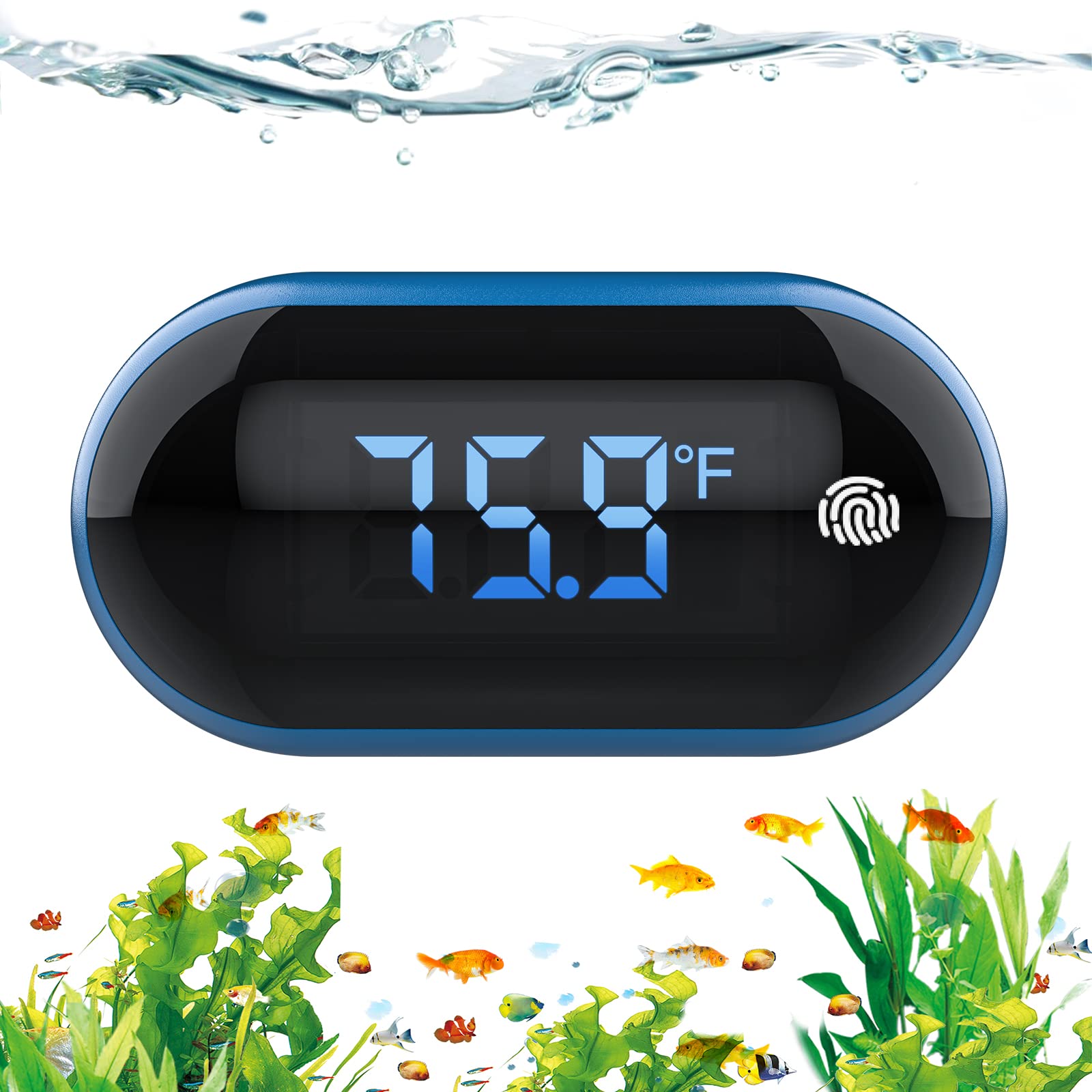 LED Fish Tank Thermometer, PAIZOO Digital Aquarium Thermometer with Touch  Screen, Range of 32-211, Accuracy