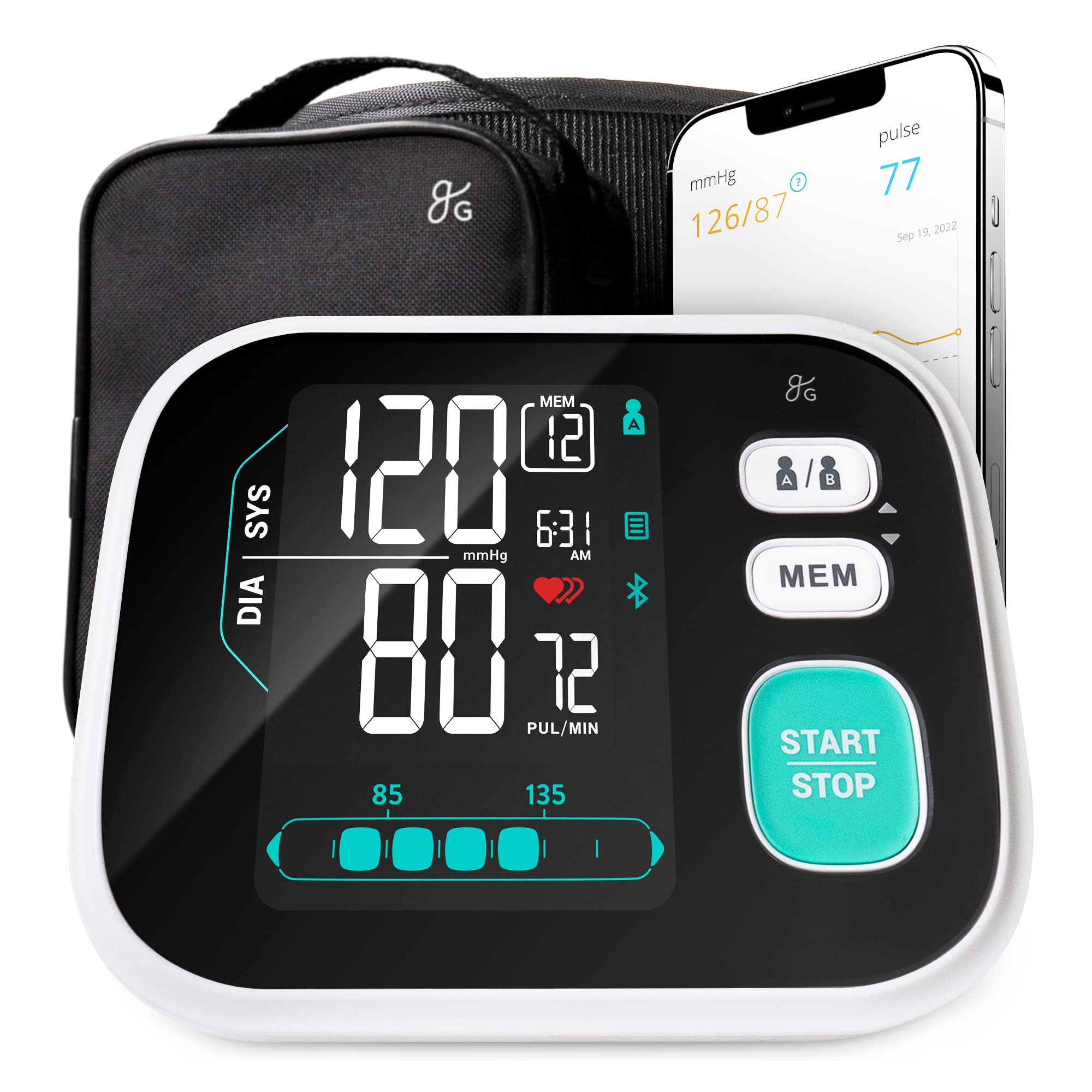 New Greater Goods Bluetooth Blood Pressure Monitor Cuff Kit
