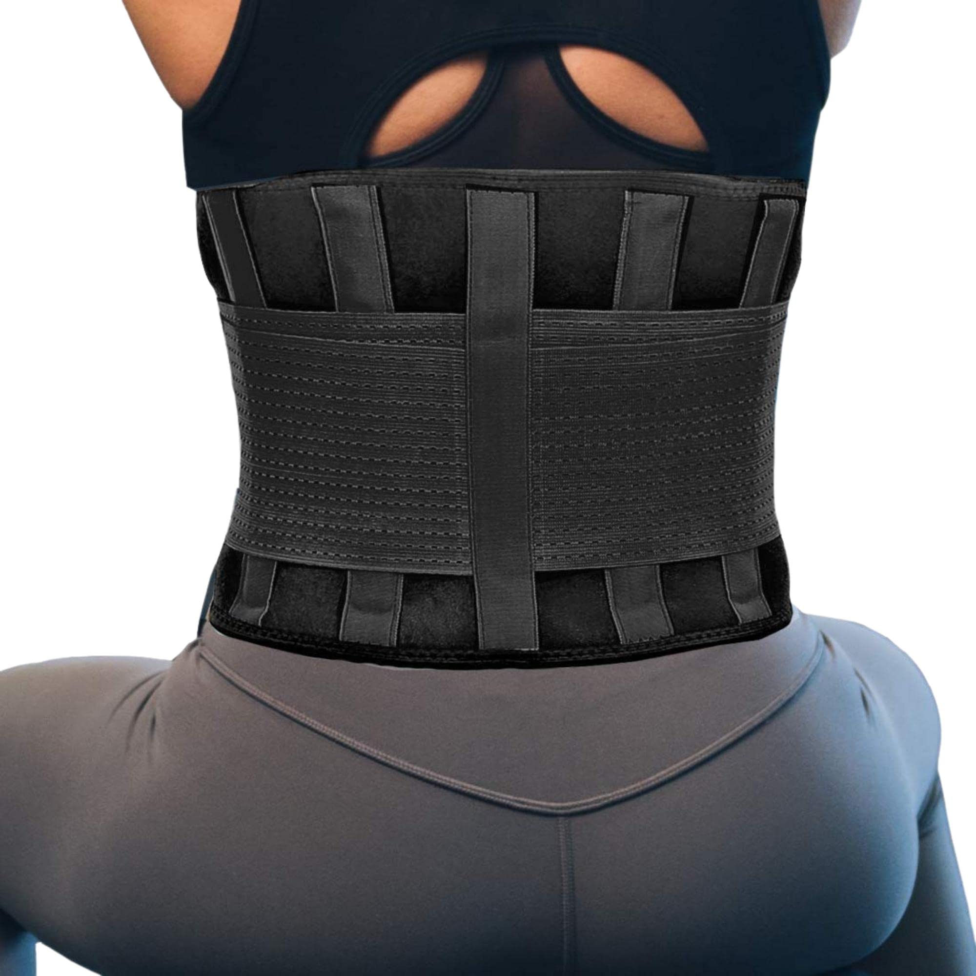 Unisex Lumbar Support Lower Waist Back Belt Brace Adjustable Spine Pain  Relief