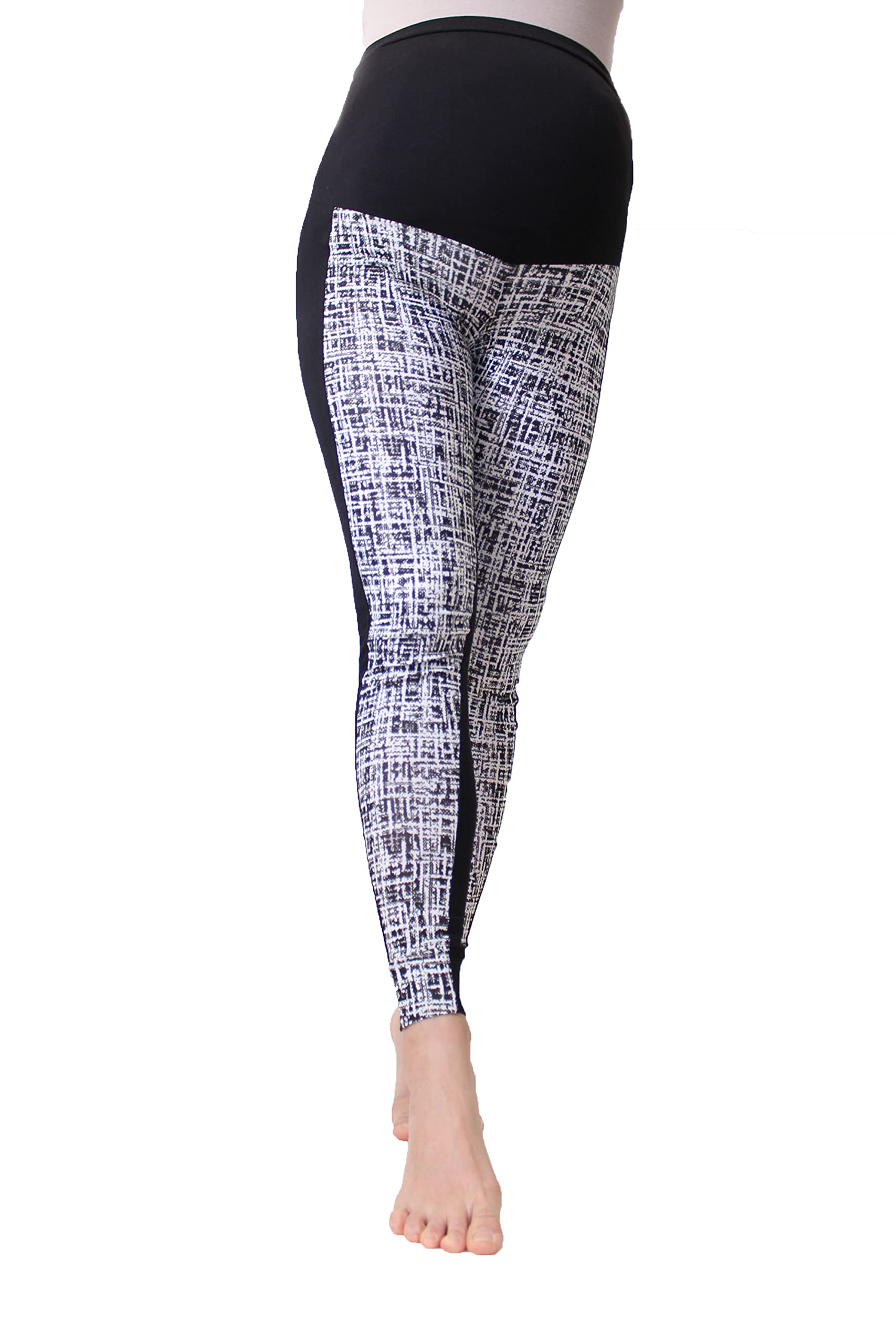 High Waist Reversible Leggings Black And White Houndstooth - Black Che –  Wear It To Heart
